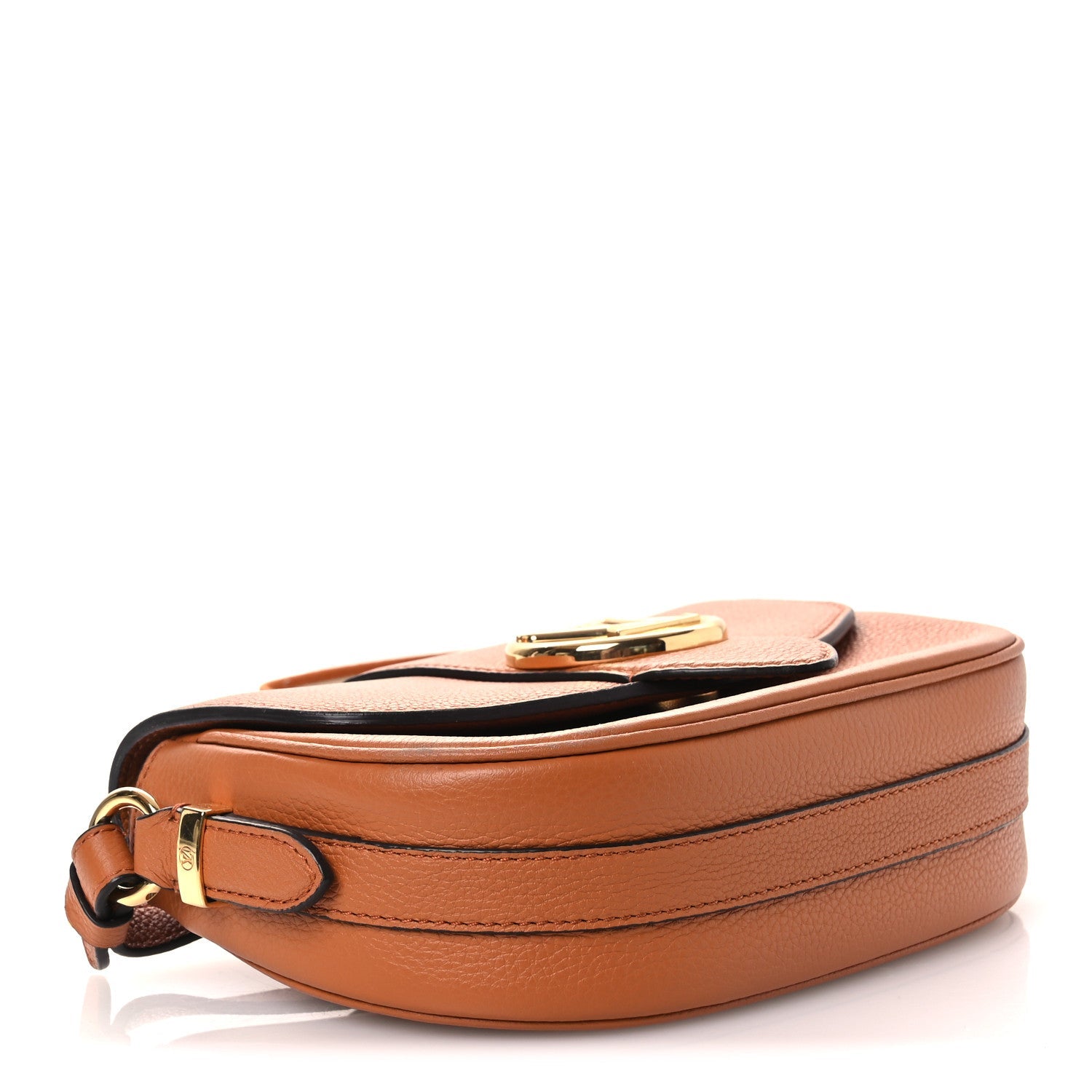 Grained Calfskin LV Pont 9 Soft MM Golden Siena