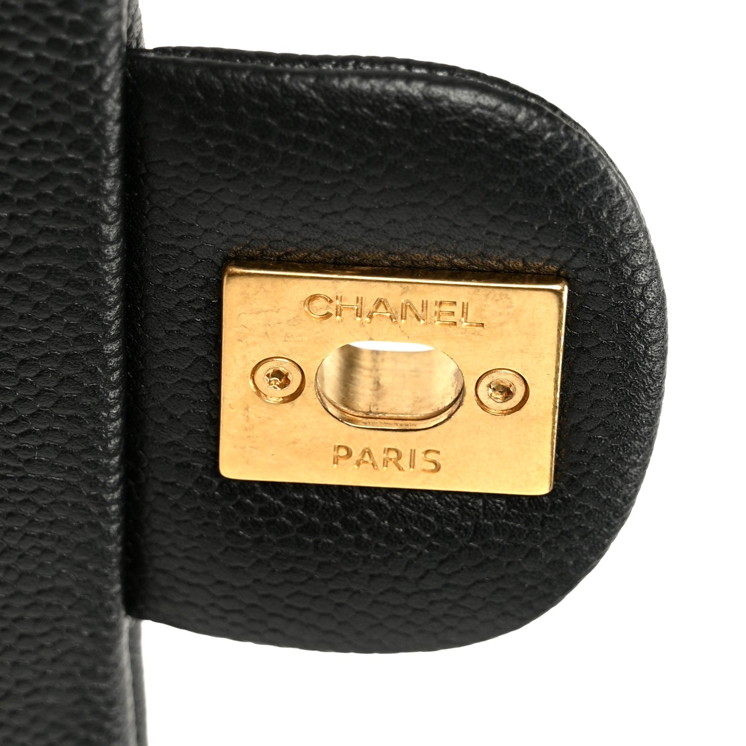 Caviar Quilted Mini Sweetheart Rectangular Flap Black