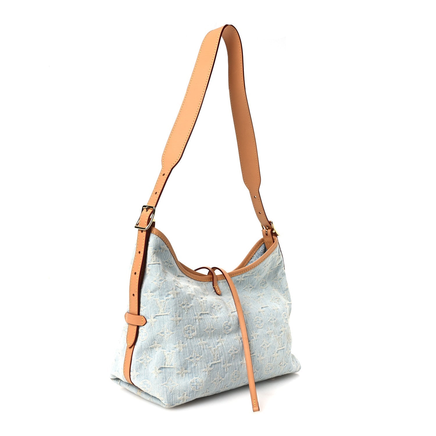 Monogram Denim CarryAll PM Sky Blue