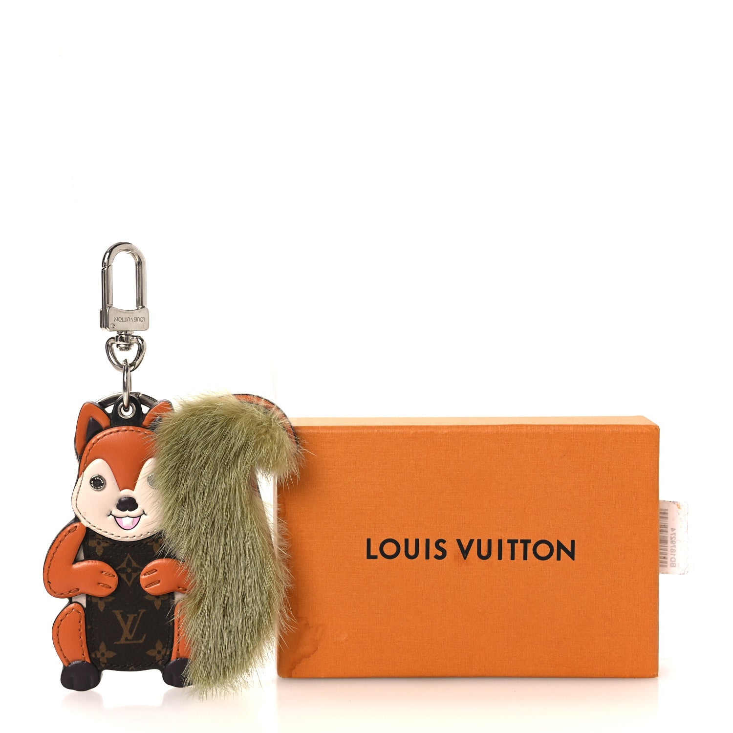 Mink Fur Squirrel Bag Charm Key Holder