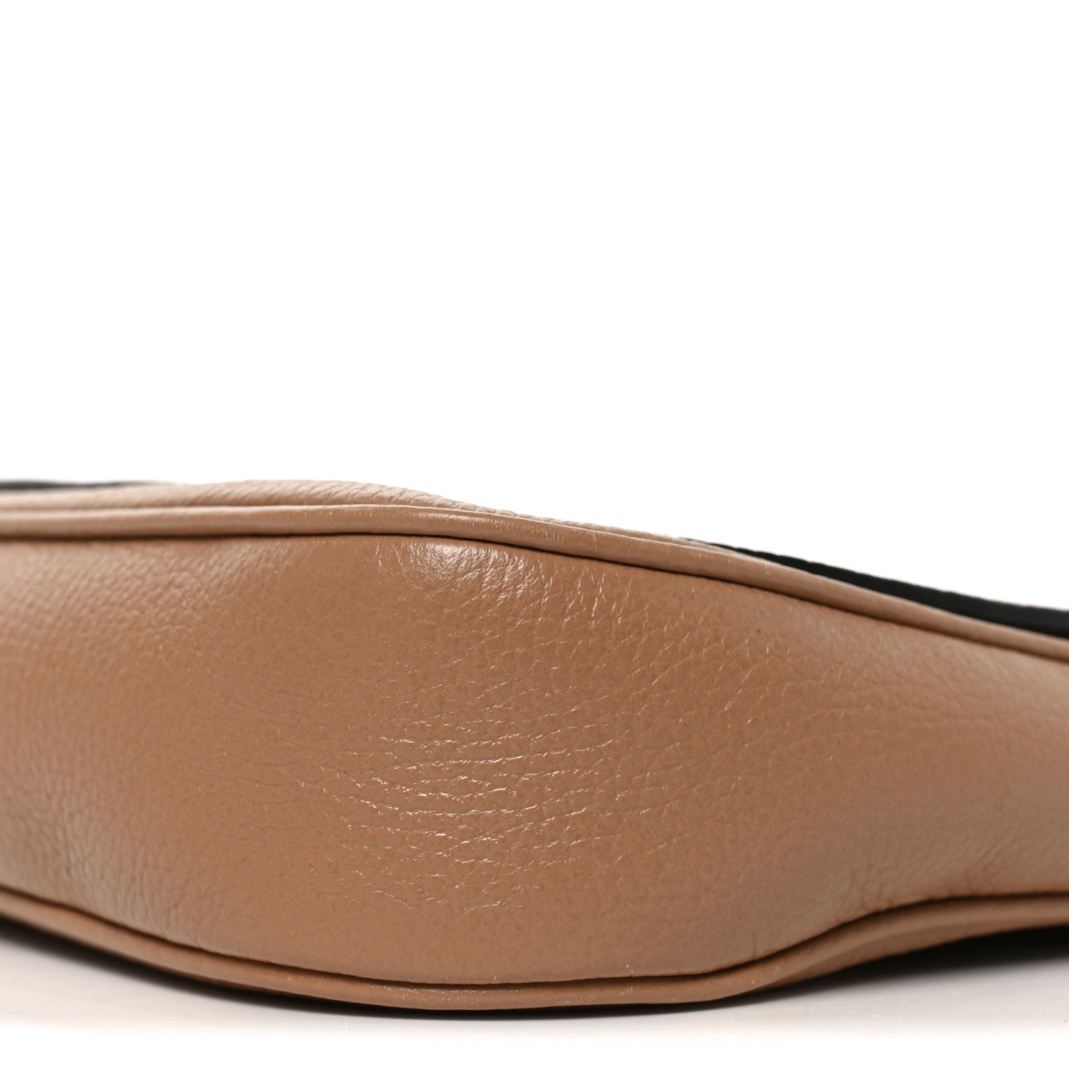 Pebbled Calfskin Medium Soho Flap Crossbody Camelia