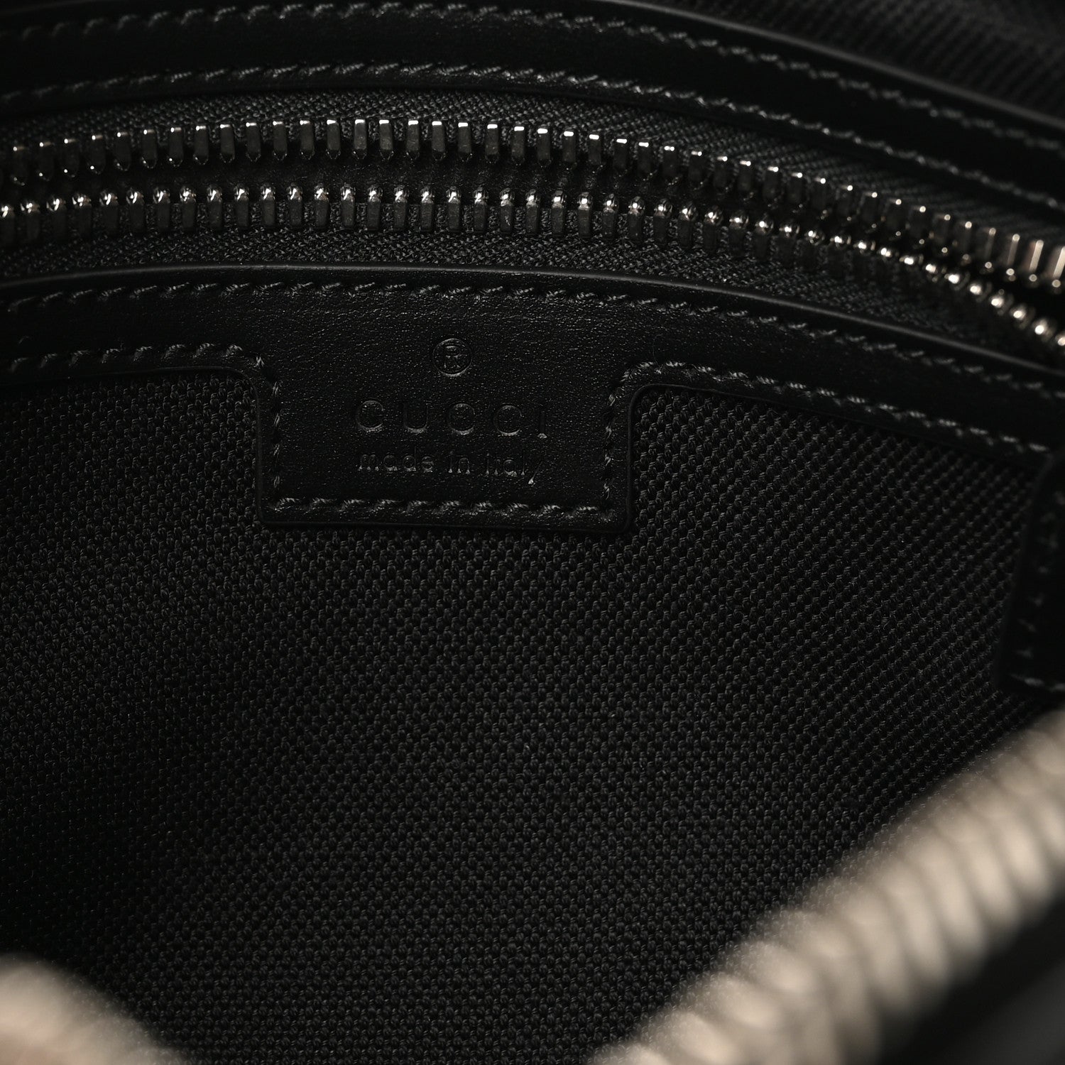 Soft GG Supreme Monogram Web Belt Bag Black Grey