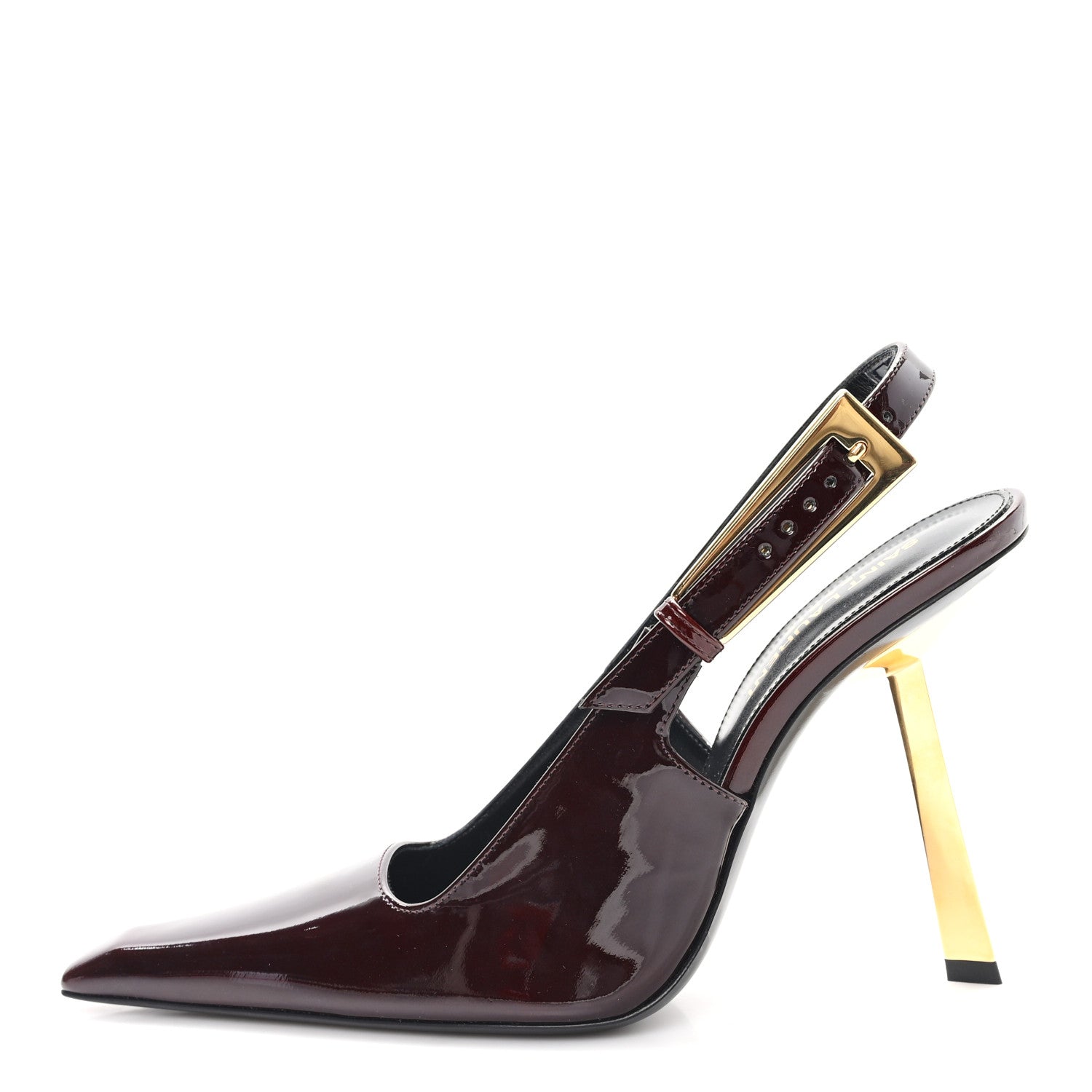Vernice Gloss Lee 110 Slingback Pumps 36.5 Marron Glacé