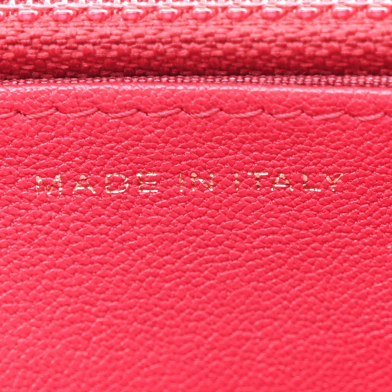 Sheepskin Chevron Quilted Vintage Mademoiselle Wallet On Chain WOC Dark Pink