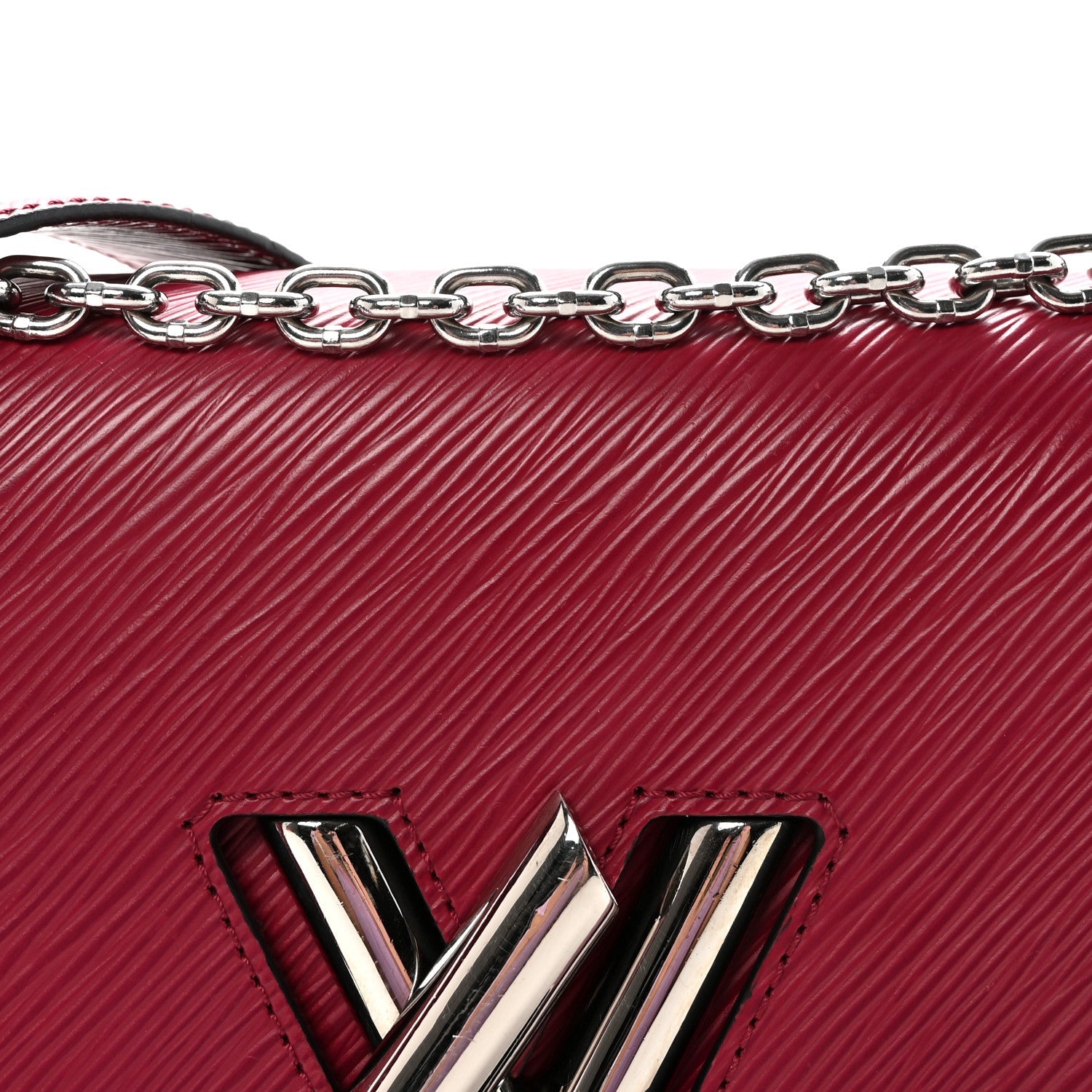 Epi Twist Shoulder Bag MM Fuchsia