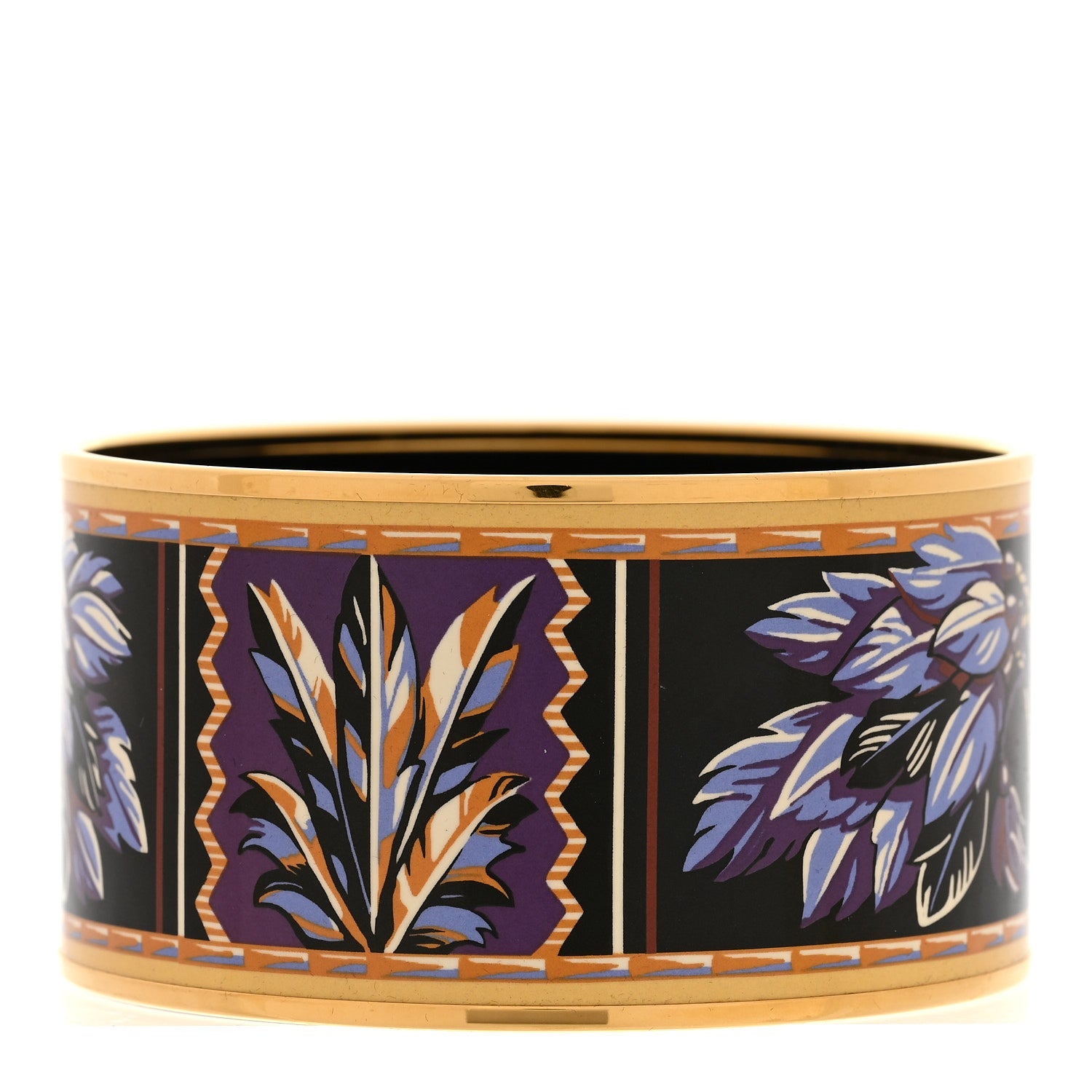 Enamel Printed Extra Wide Brazil Bracelet 70
