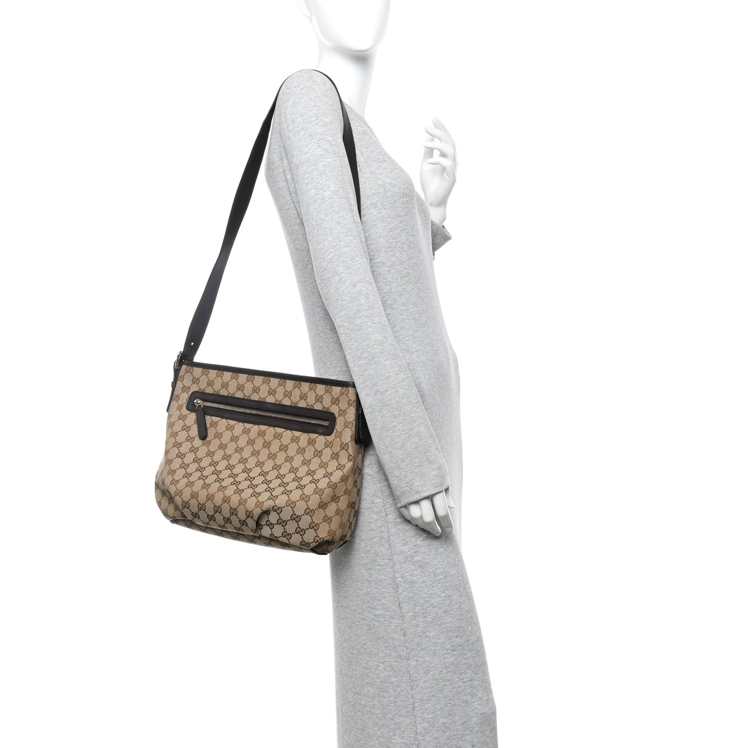 Monogram Messenger Bag Dark Brown
