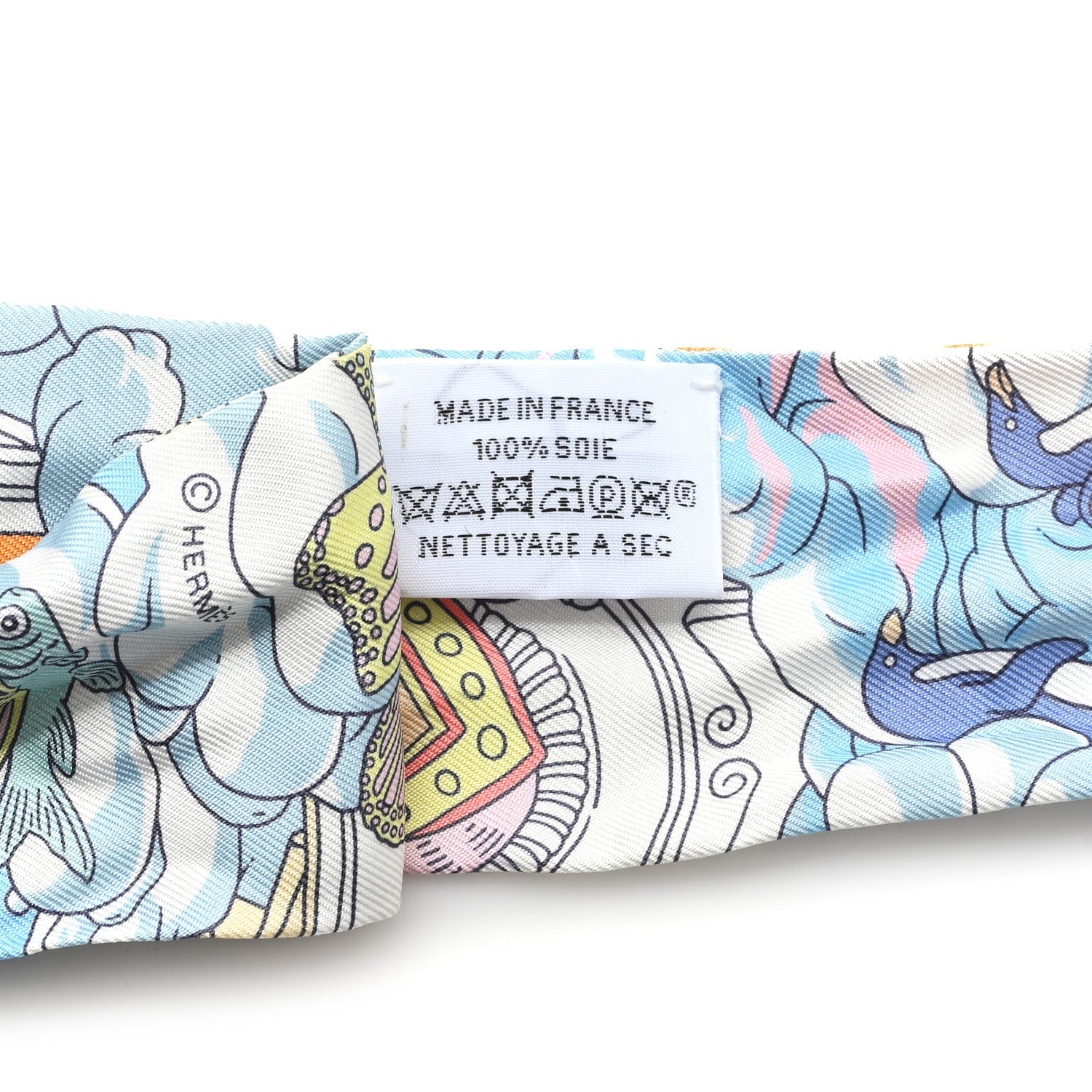 Silk Sur Mon Nuage Twilly Abricot Bleu Multicolor