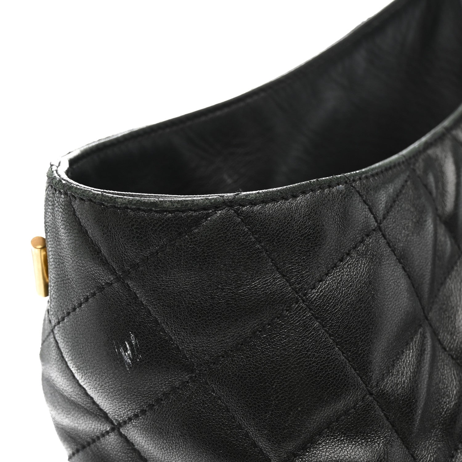 Lambskin Quilted Maxi Icare Shopping Tote Black