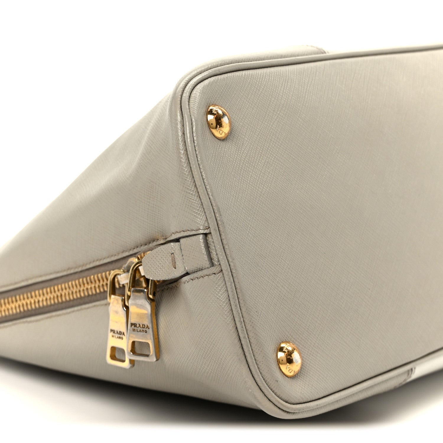 Saffiano Lux Bi-Color Promenade Tote Talco Pomice