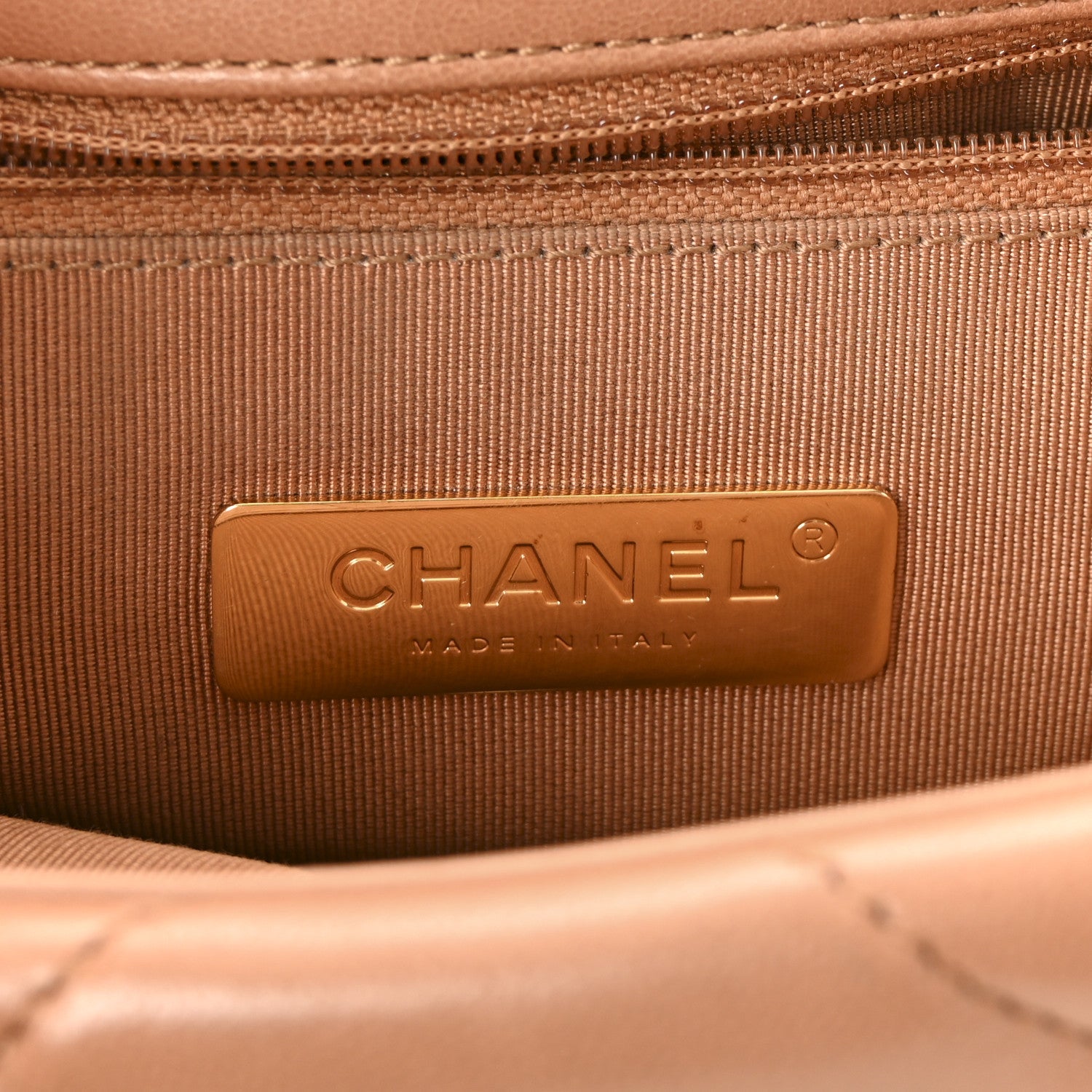 Lambskin Quilted Medium Chanel 19 Flap Brown