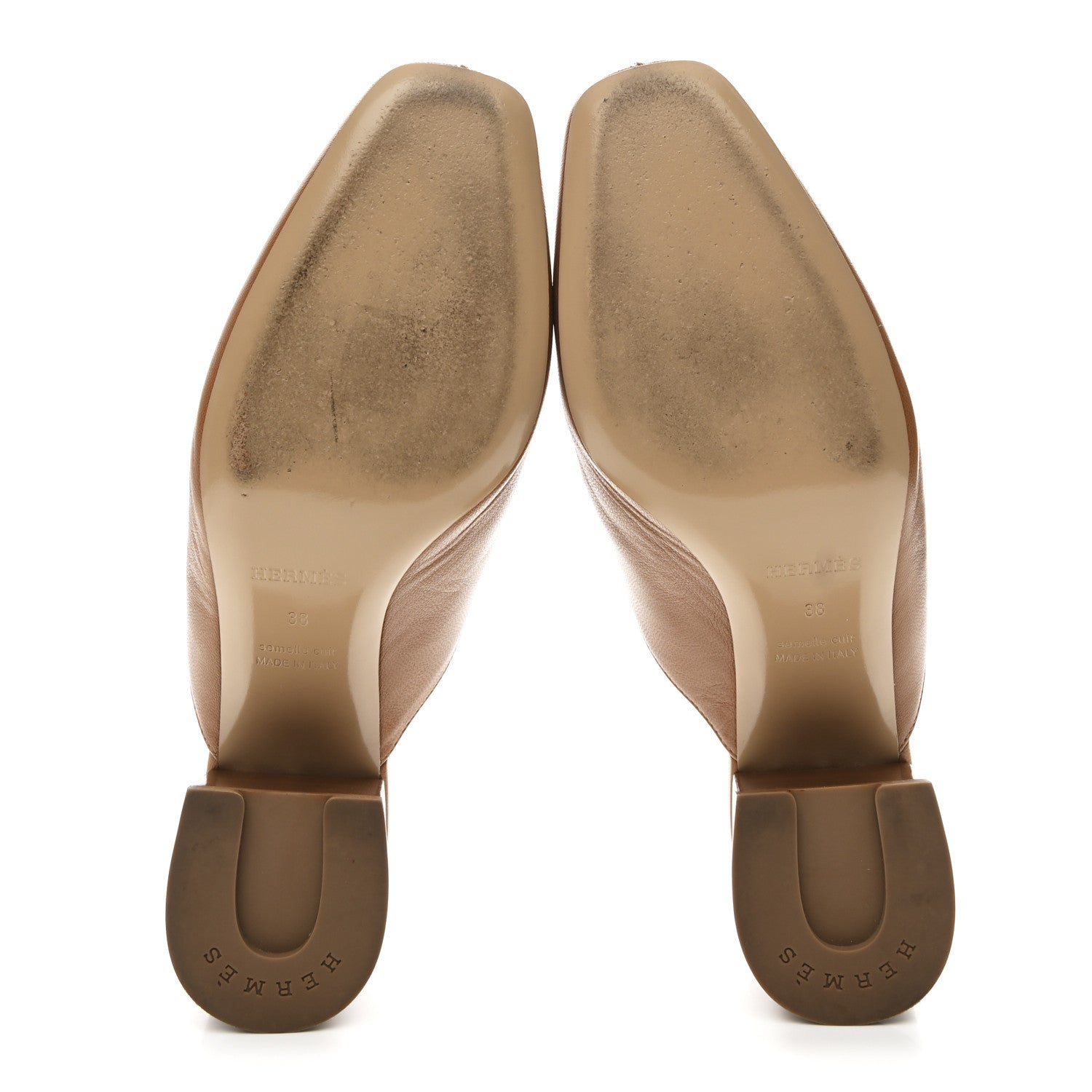 Goatskin Womens Gisele 60 Mules 38 Naturel