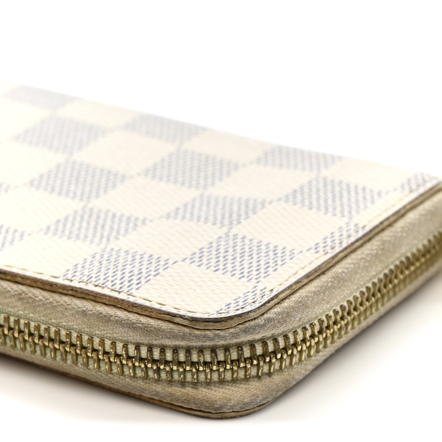 Damier Azur Clemence Wallet Rose Ballerine