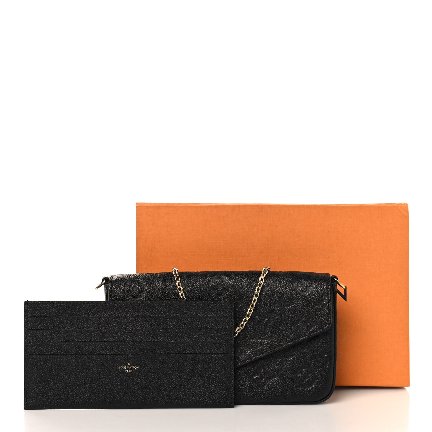 Empreinte Pochette Felicie Chain Wallet Black
