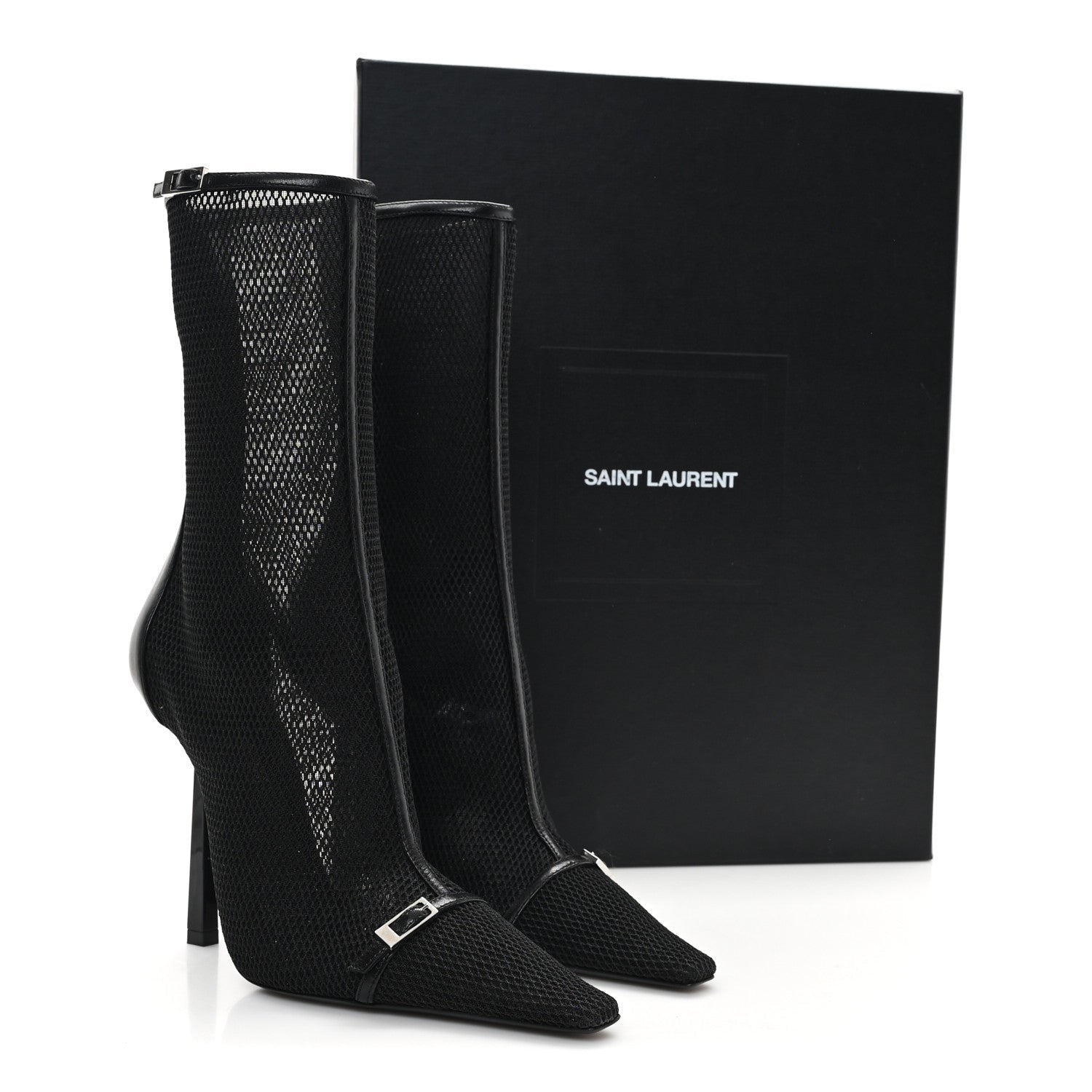 Elba Applique Tulle Aston 115 Boots 37.5 Black