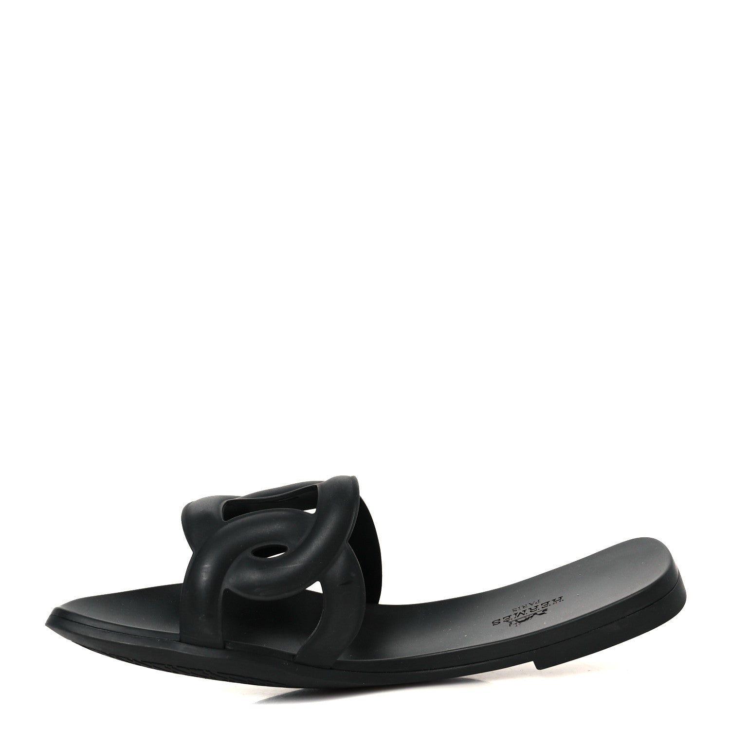 Rubber Aloha Sandals 38 Black