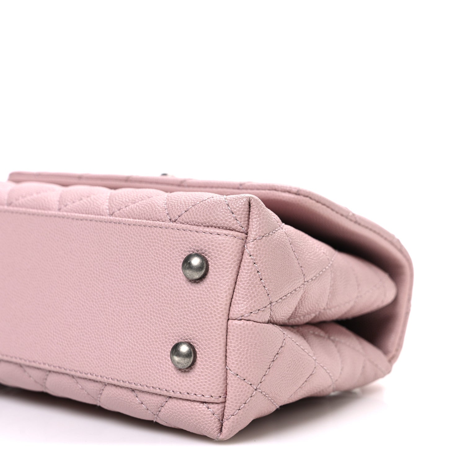 Caviar Quilted Mini Coco Handle Flap Pink