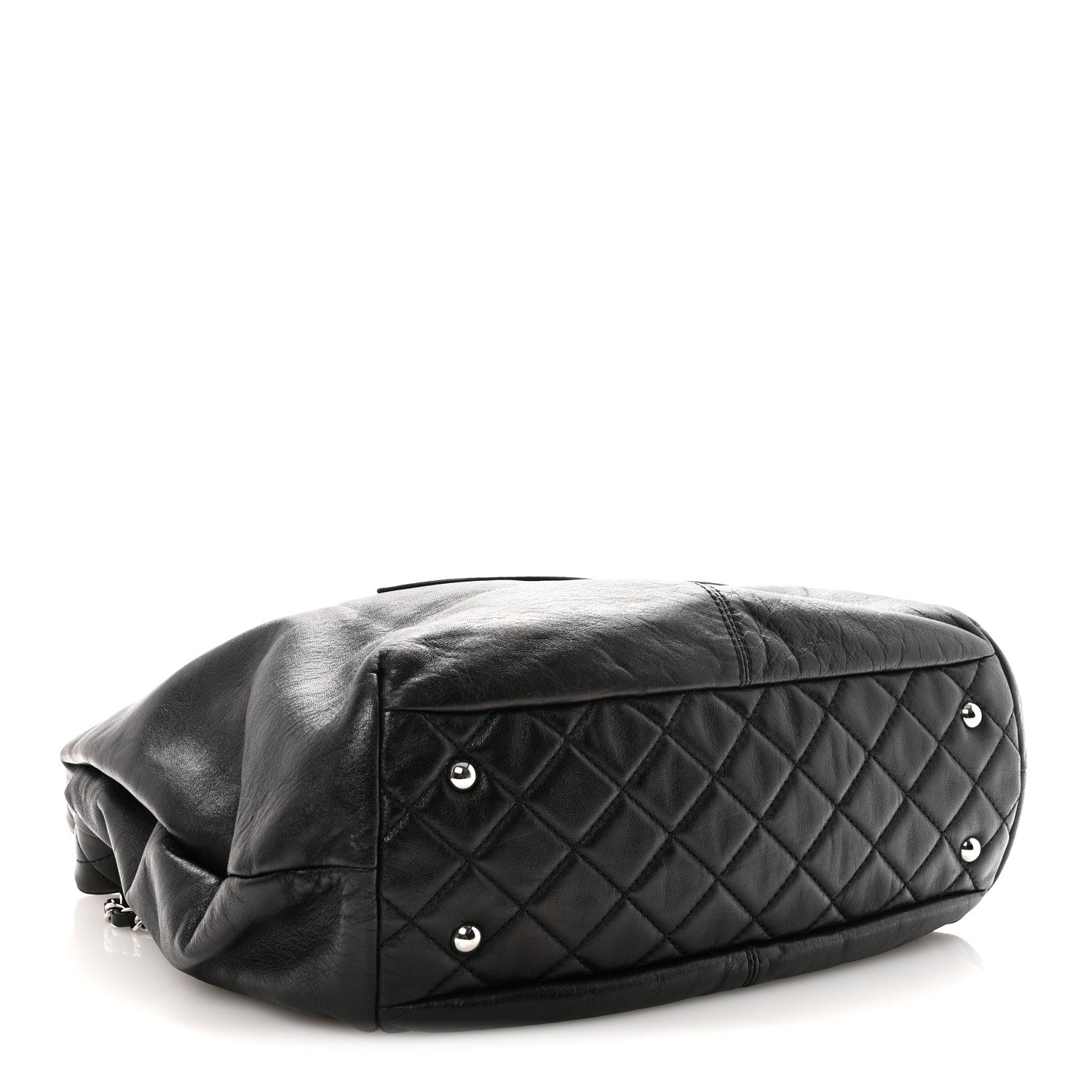 Calfskin Large Trianon Tote Black