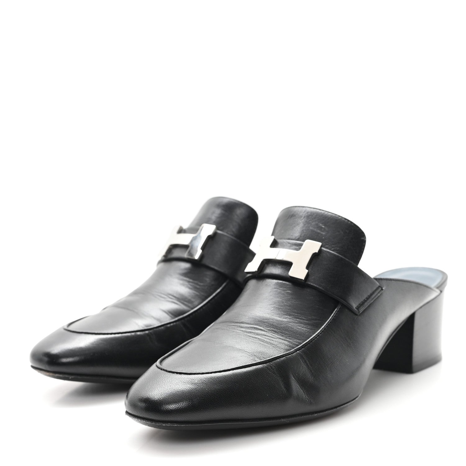 Goatskin Paradis Mules 37.5 Black