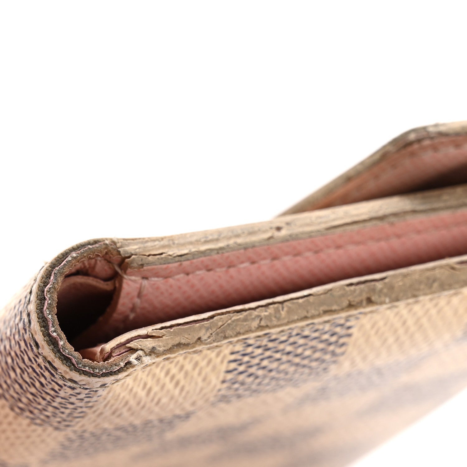 Damier Azur Victorine Wallet Rose Ballerine