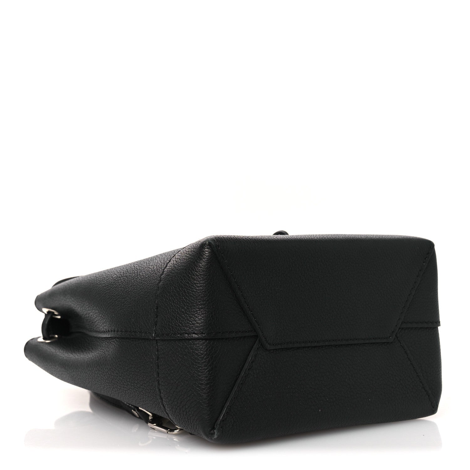 Calfskin Lockme Mini Backpack Black