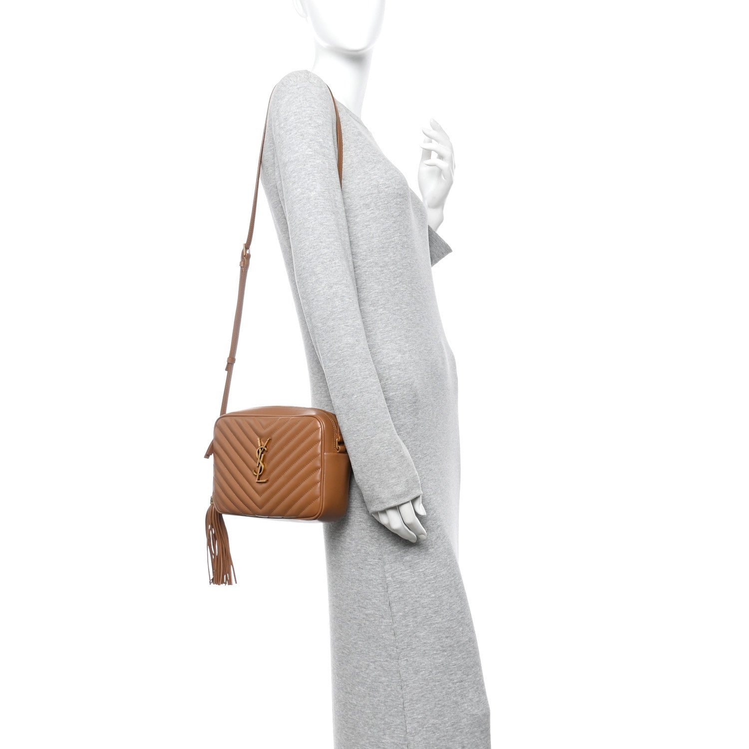 Calfskin Matelasse Monogram Lou Camera Bag Cinnamon