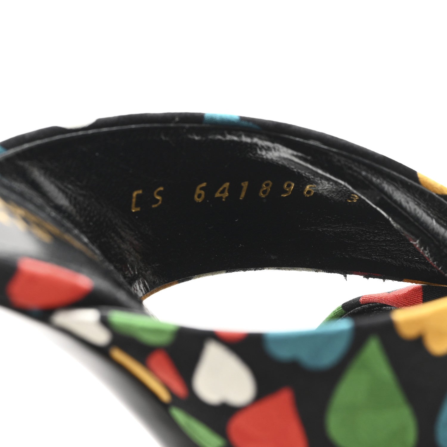 Satin Heart Bianca Knotted Mule Sandals 36.5 Black Multicolor