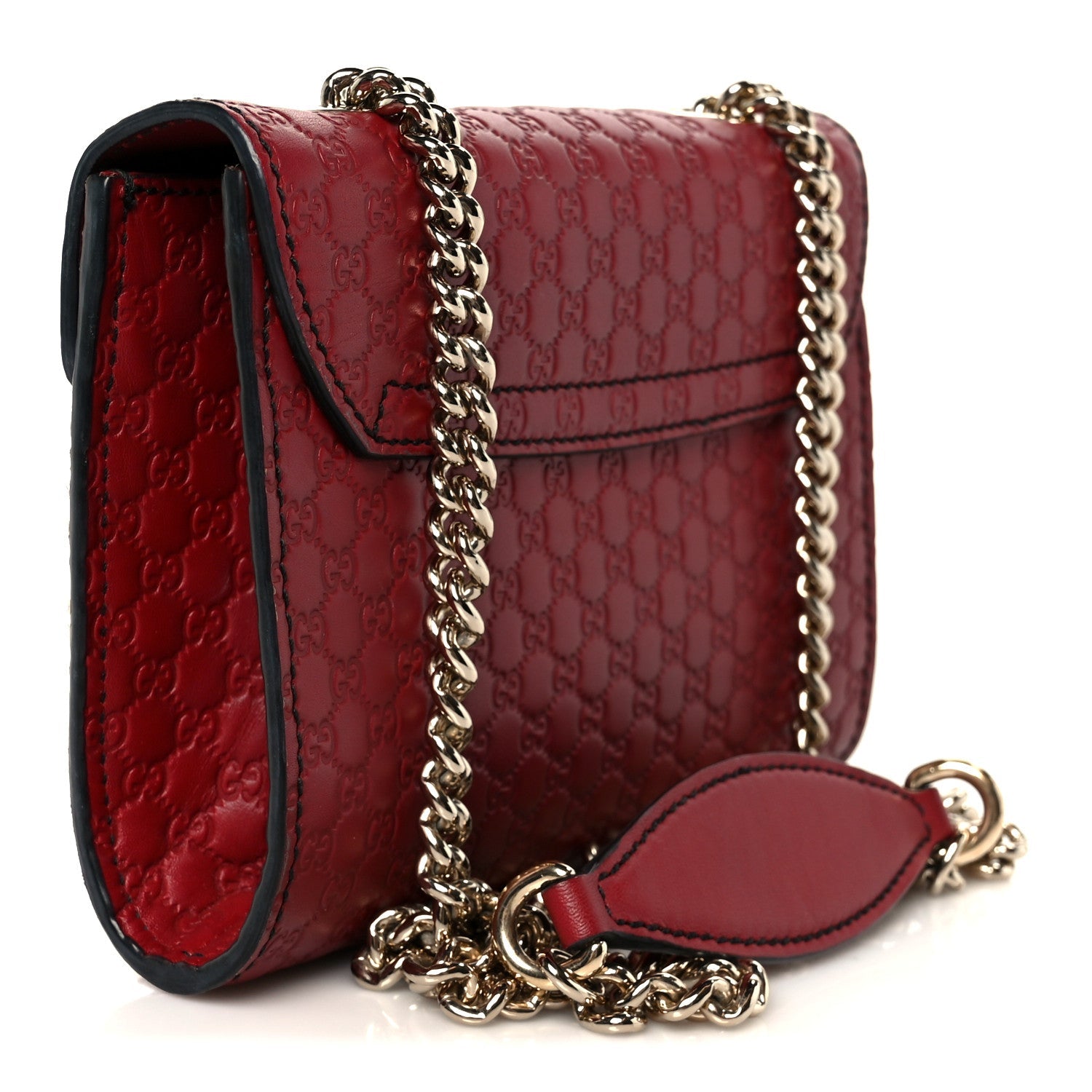 Soft Microguccissima Mini Emily Chain Shoulder Bag Rosso
