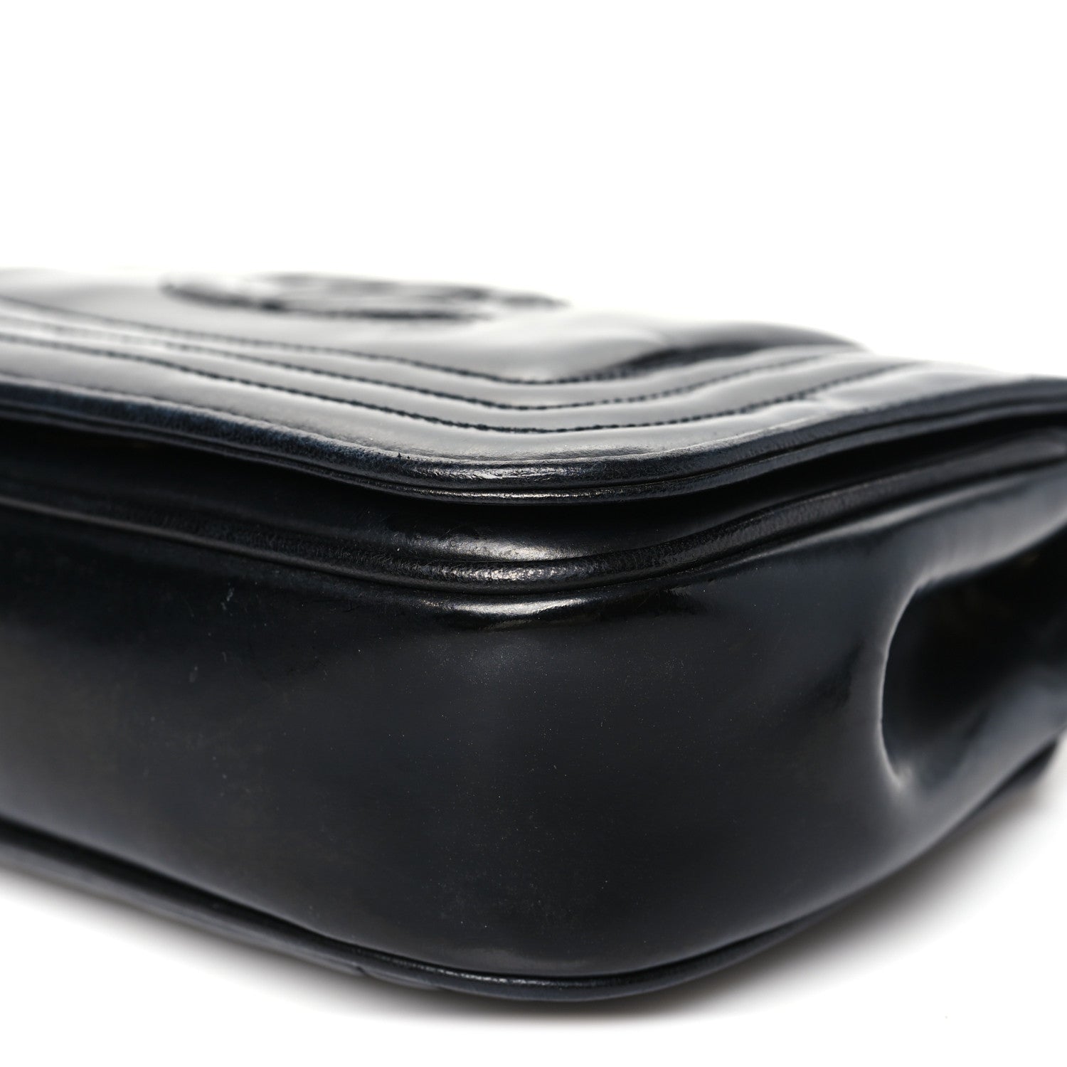 Patent Mini Flap Black