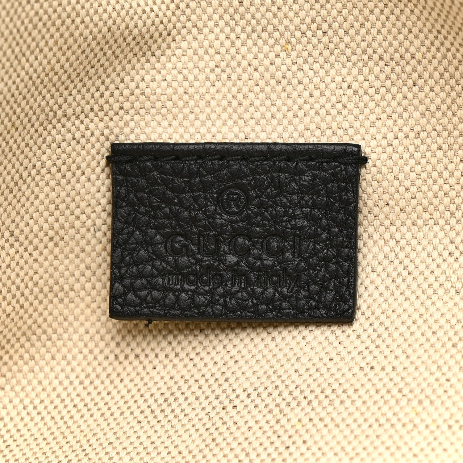 Grained Calfskin Logo Belt Bag Black