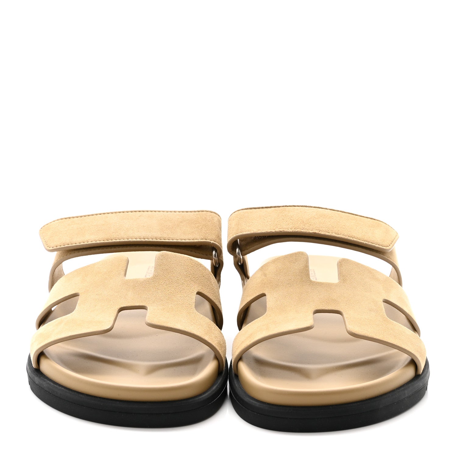 Suede Goatskin Womens Chypre Sandals 37 Beige Sable