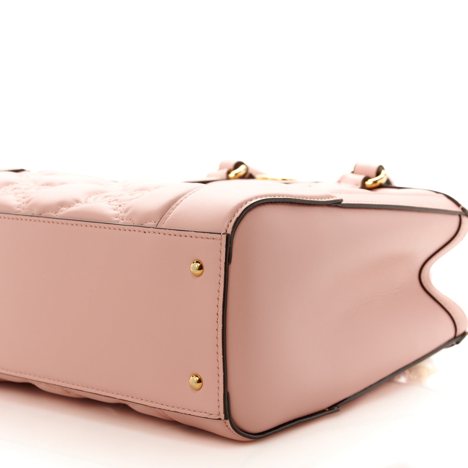 Calfskin GG Matelasse Mini Top Handle Bag Perfect Pink