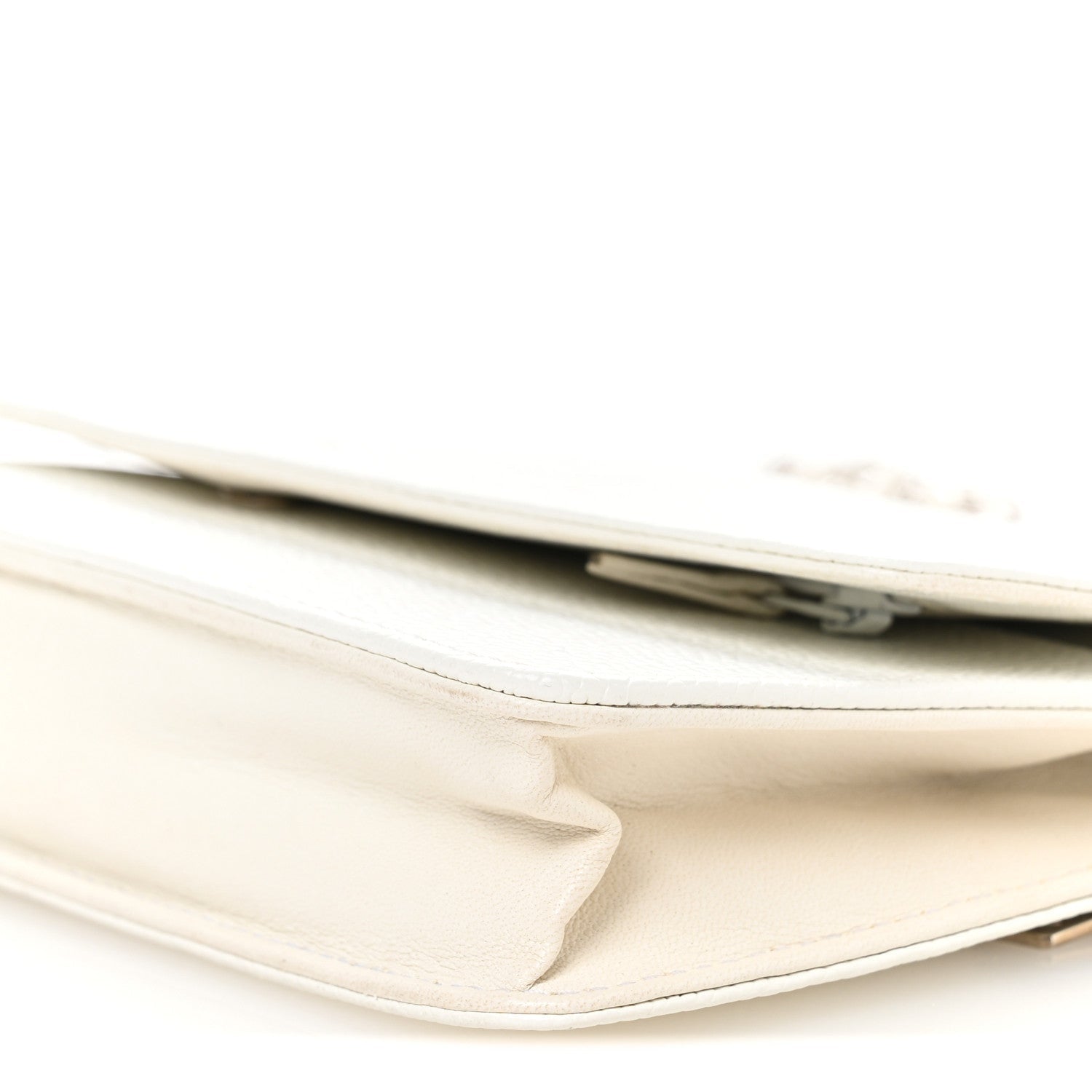 Caviar Timeless CC Wallet on Chain WOC White