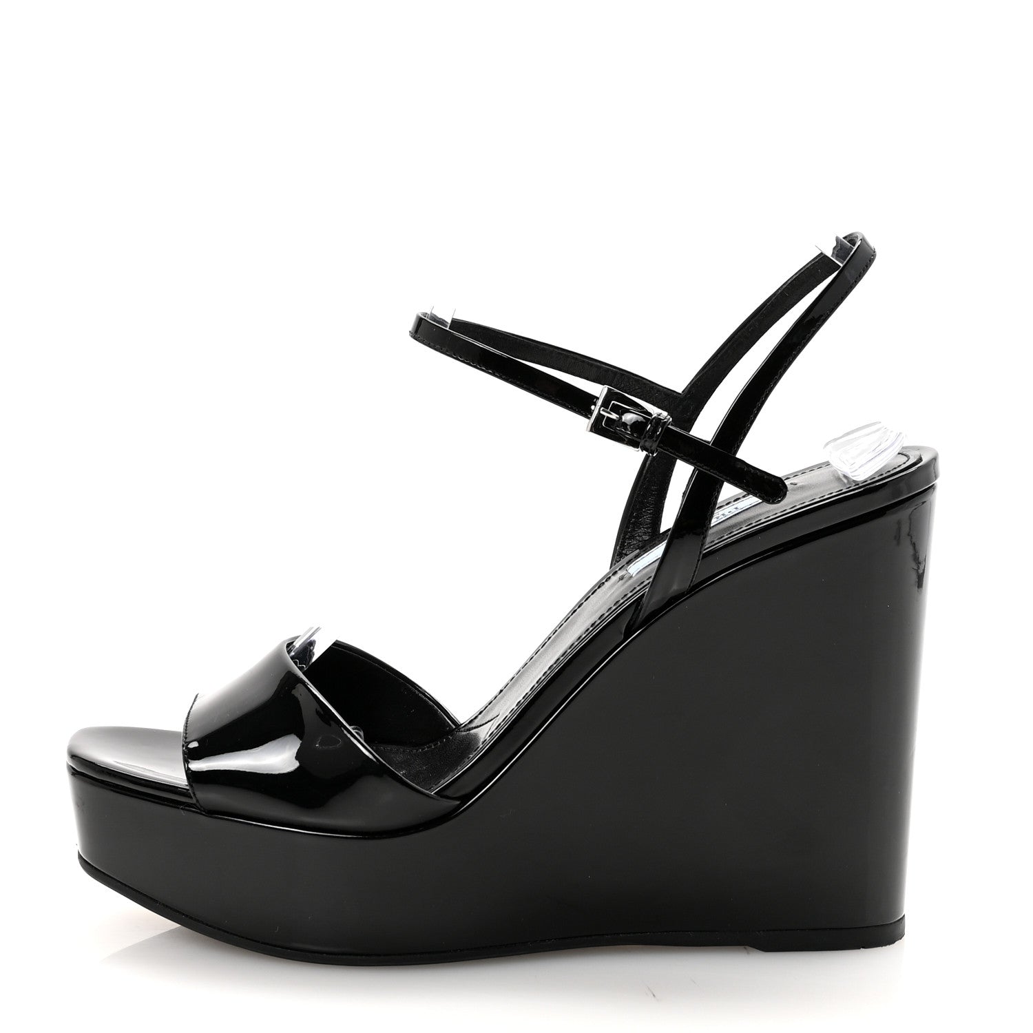 Vernice Platform Wedge Sandals 38.5 Black