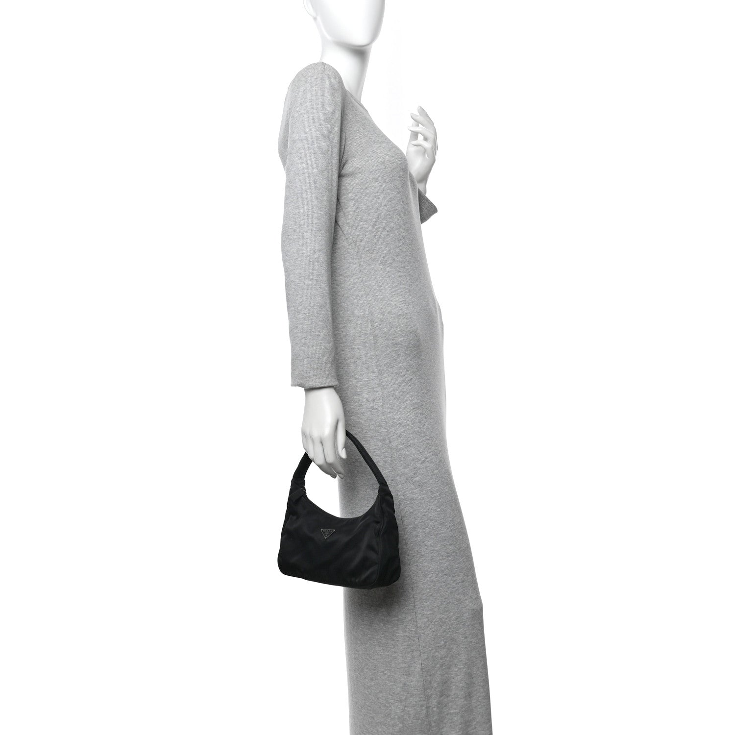 Tessuto Nylon Sport Mini Shoulder Bag Black