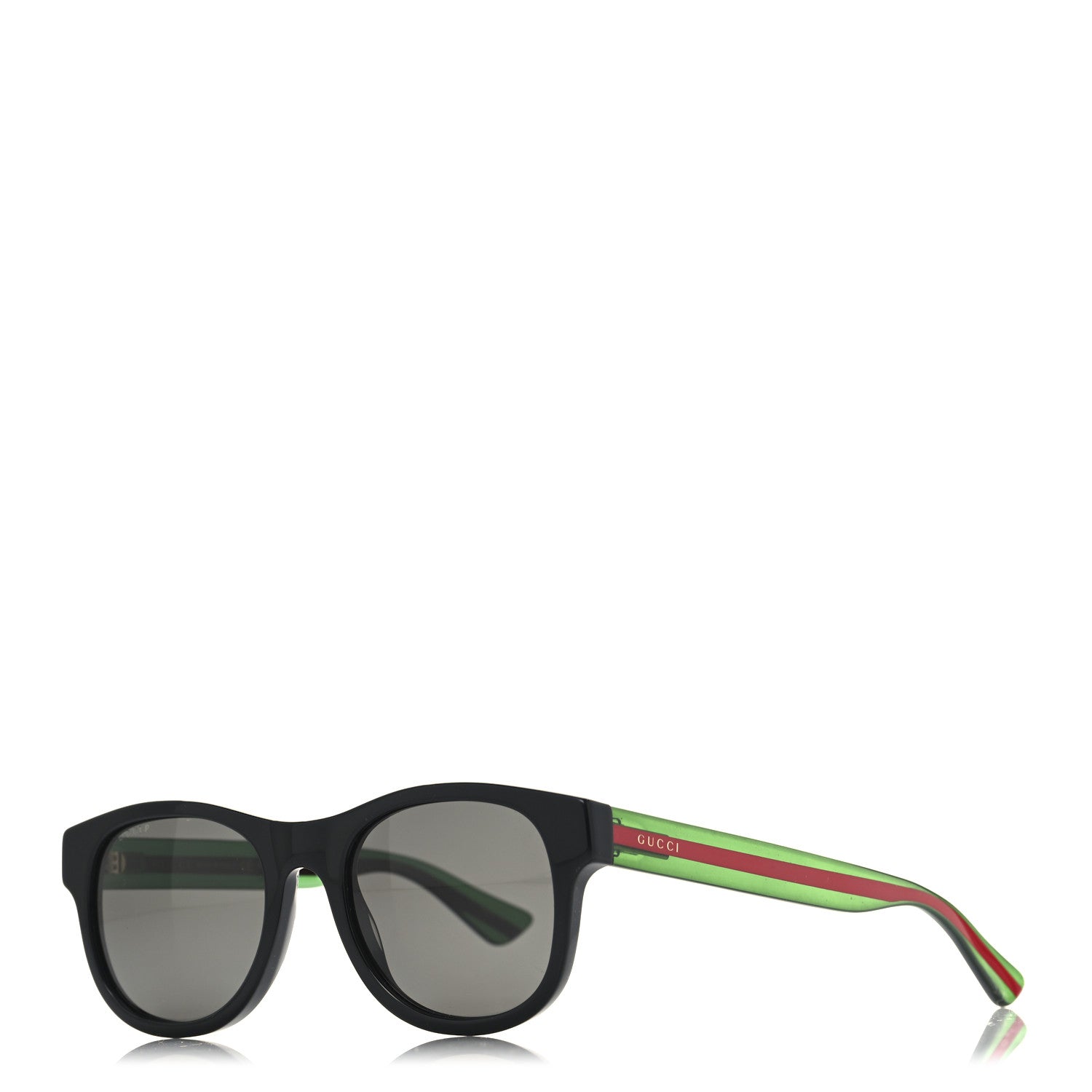 Acetate Web Sunglasses GG 0003S Black Green