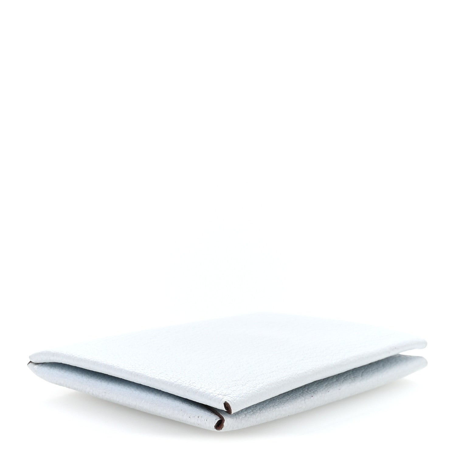 Chevre Mysore Verso Calvi Card Case Bleu Brume Brique