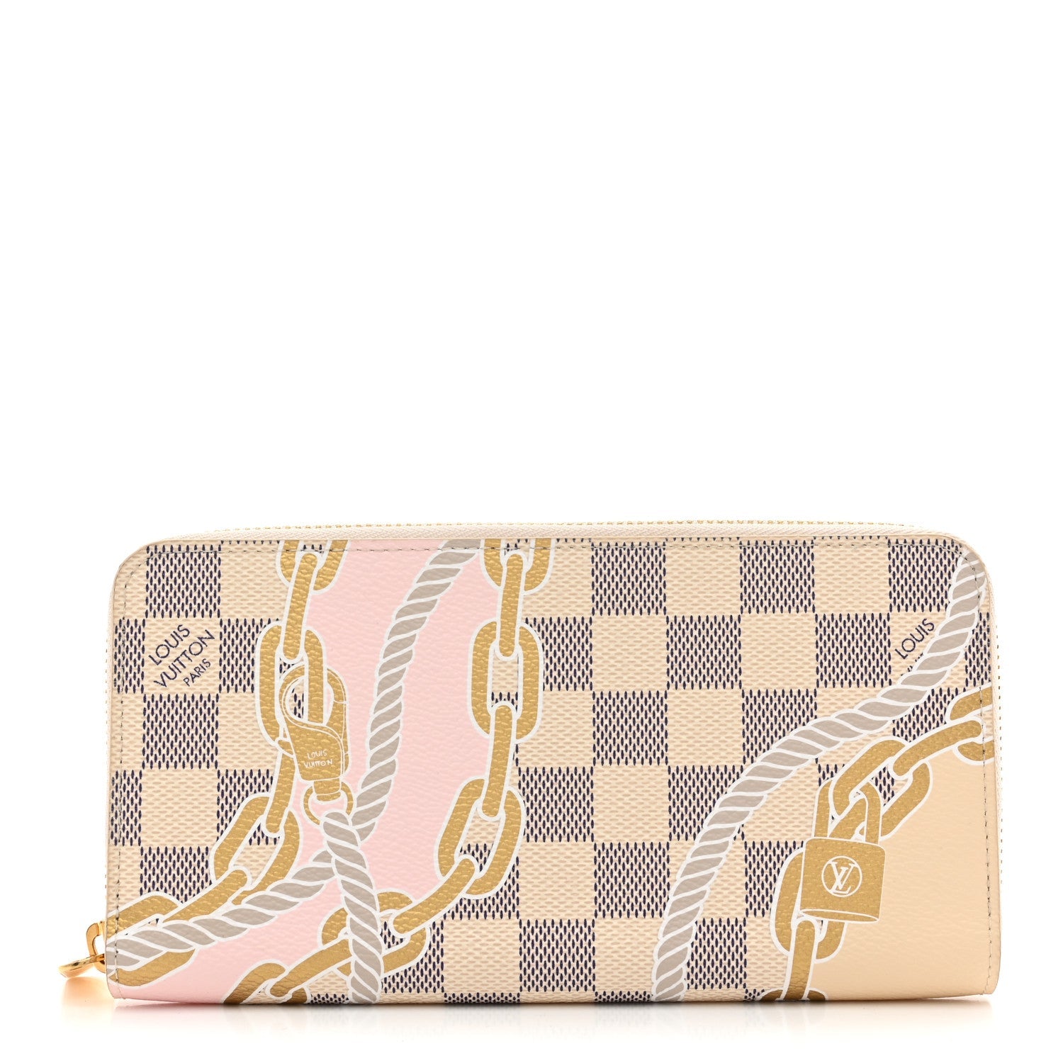Damier Azur Nautical Zippy Wallet Gold