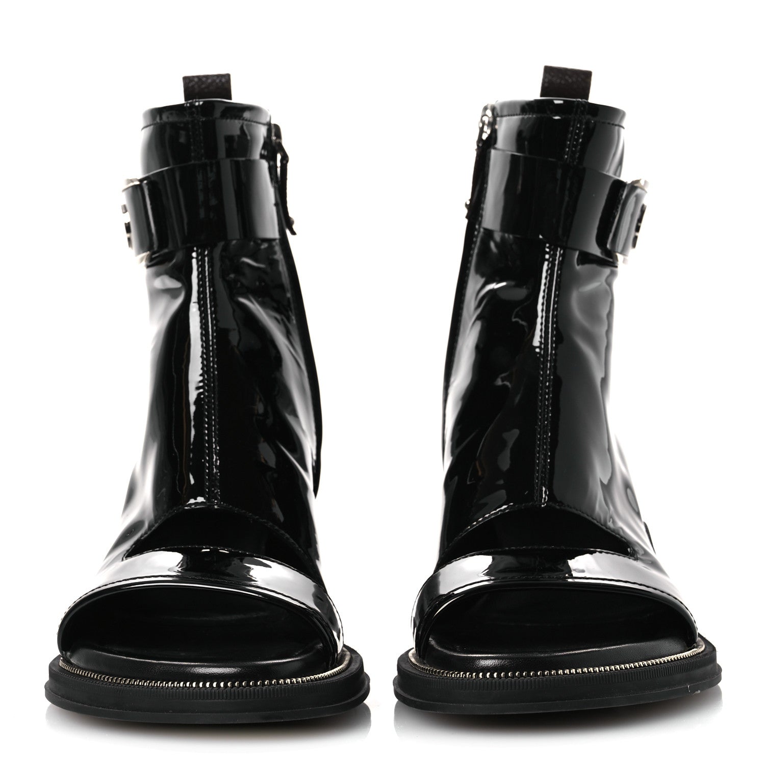 Patent Calfskin Moonlight Boots 38 Black