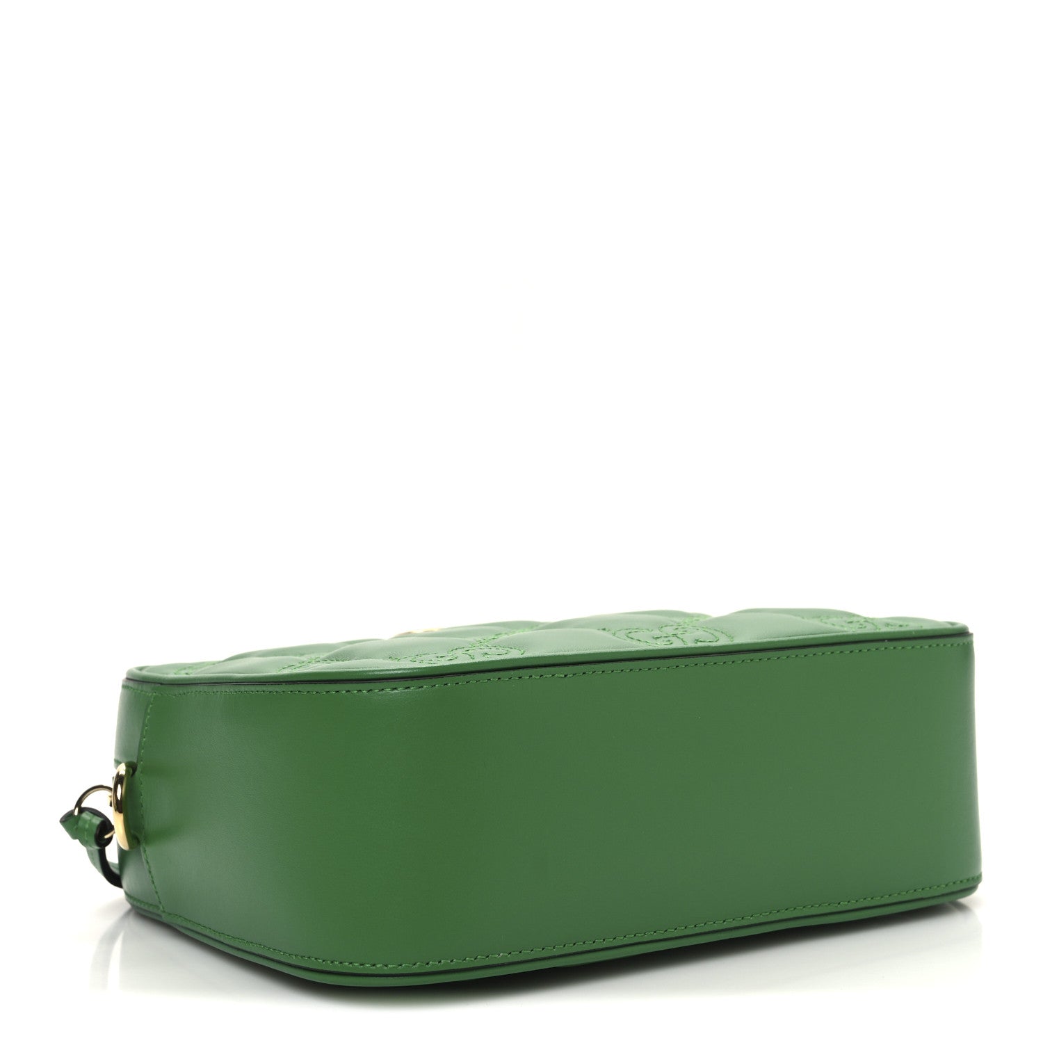 Calfskin GG Matelasse Shoulder Bag Spring Green Natural