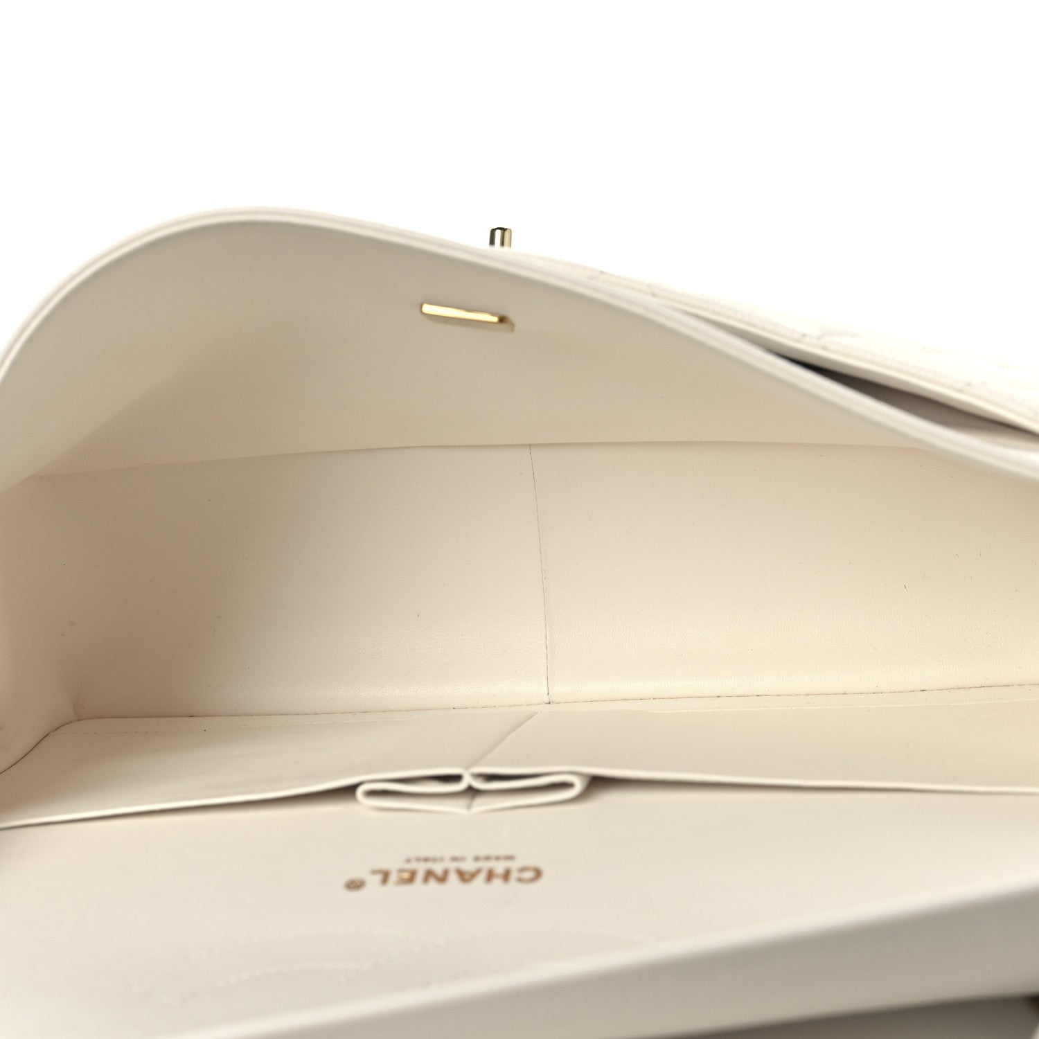 Caviar Quilted Jumbo Double Flap White