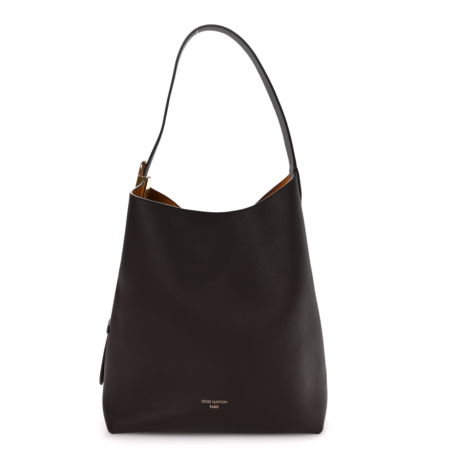 Grained Calfskin Low Key Hobo MM Chocolate