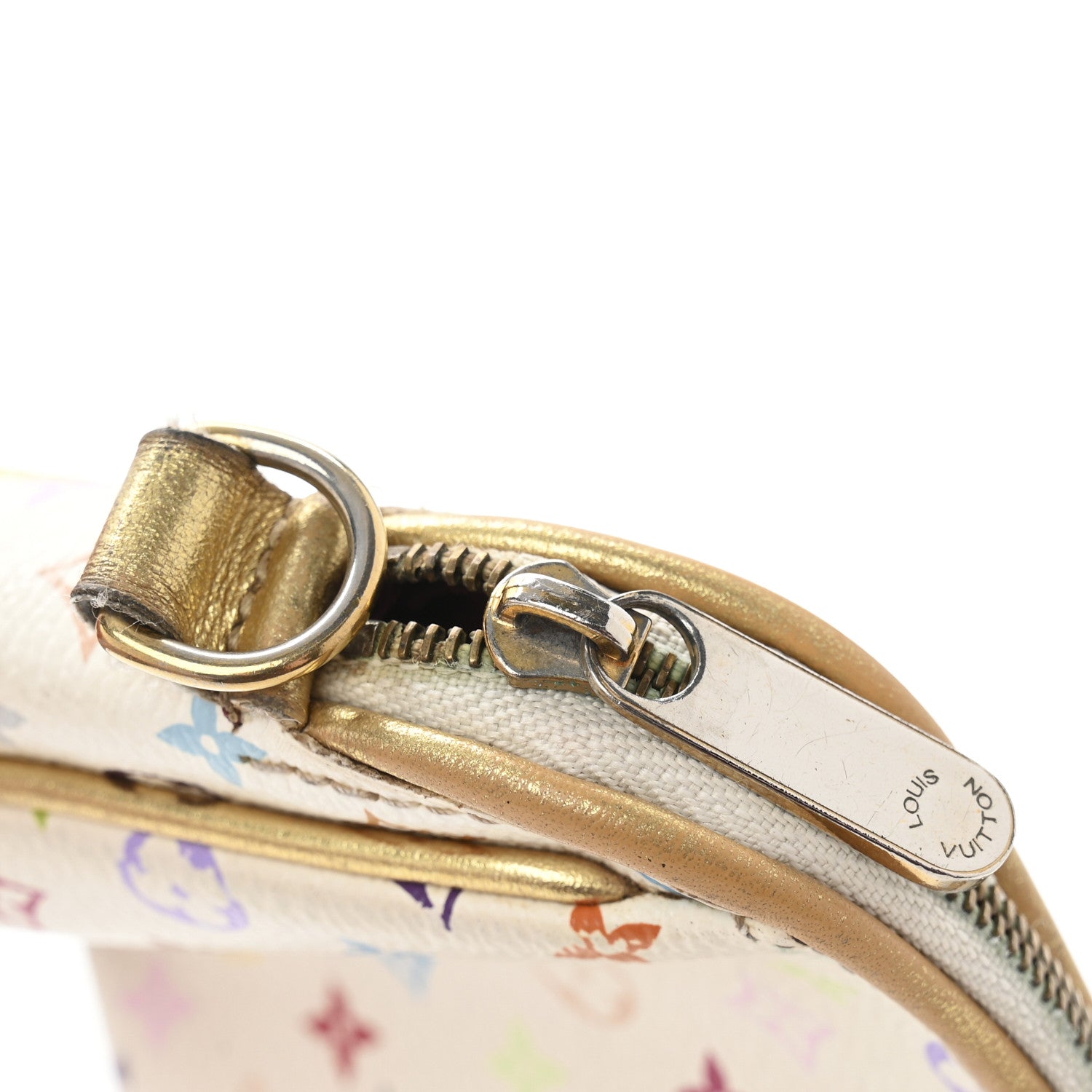 Monogram Multicolor Kate Clutch White