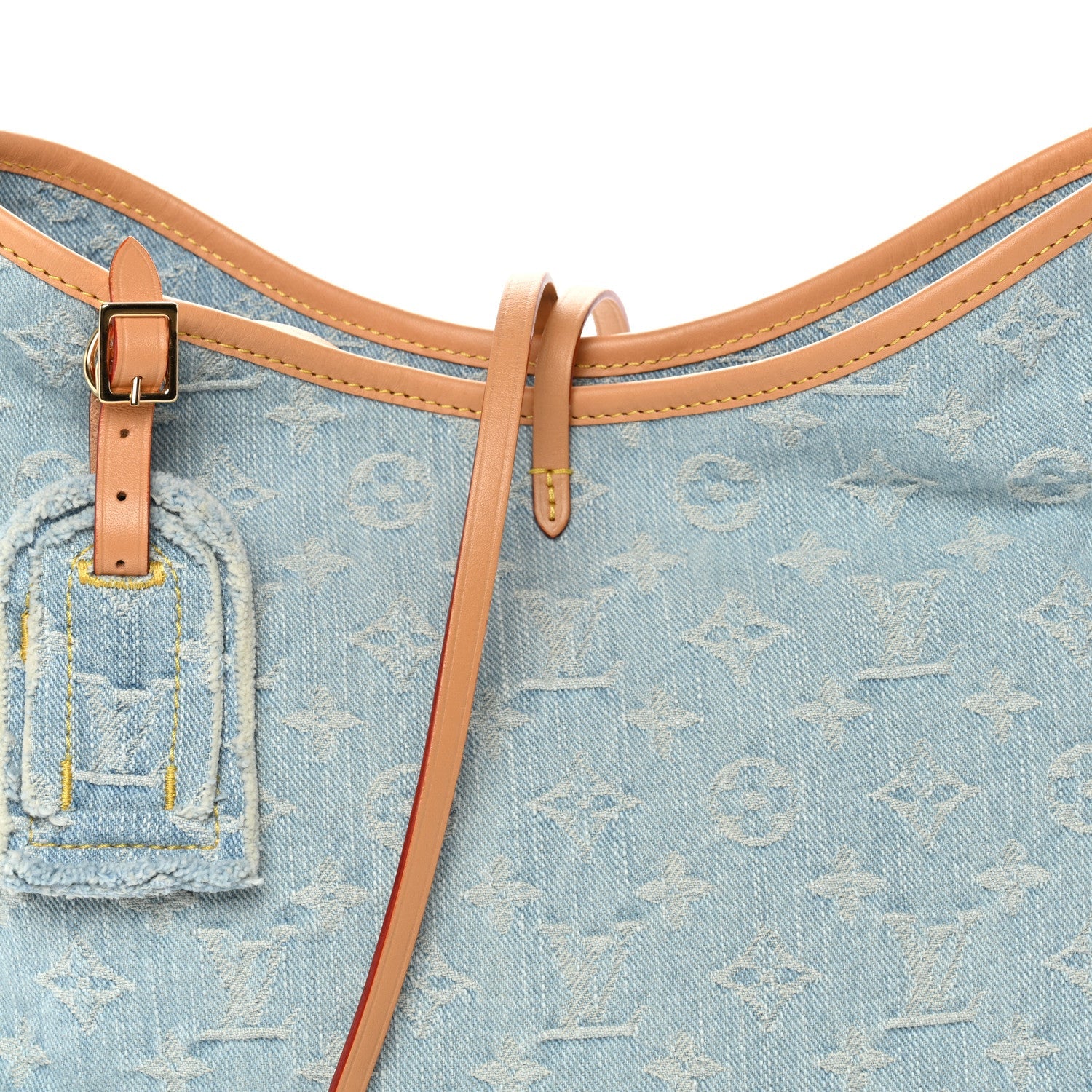 Monogram Denim CarryAll PM Sky Blue