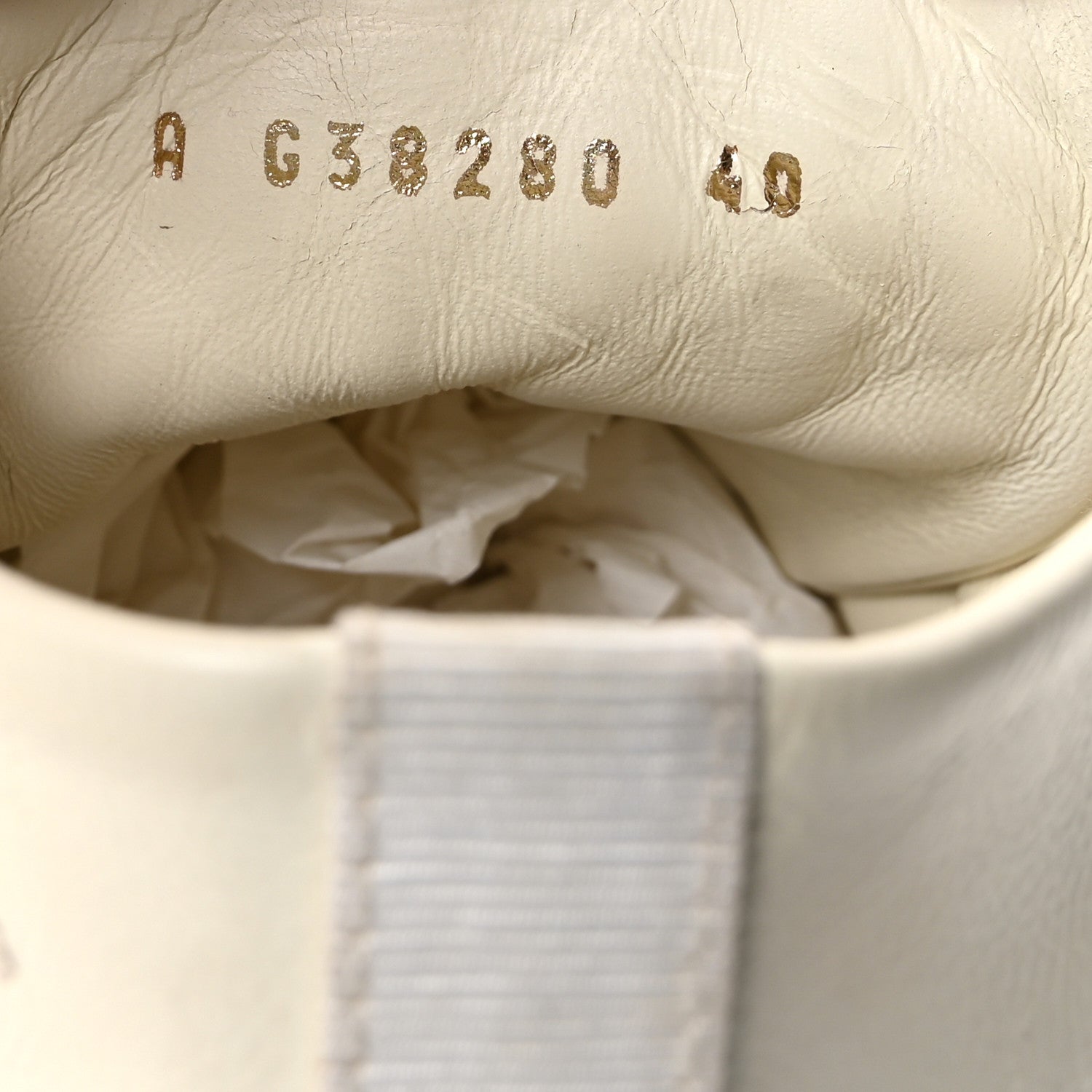 Calfskin High Top CC Sneakers 40 Ivory Black