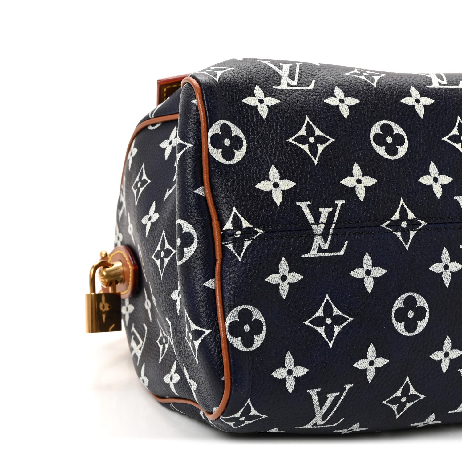 Calfskin Monogram Speedy P9 Bandouliere 25 Indigo