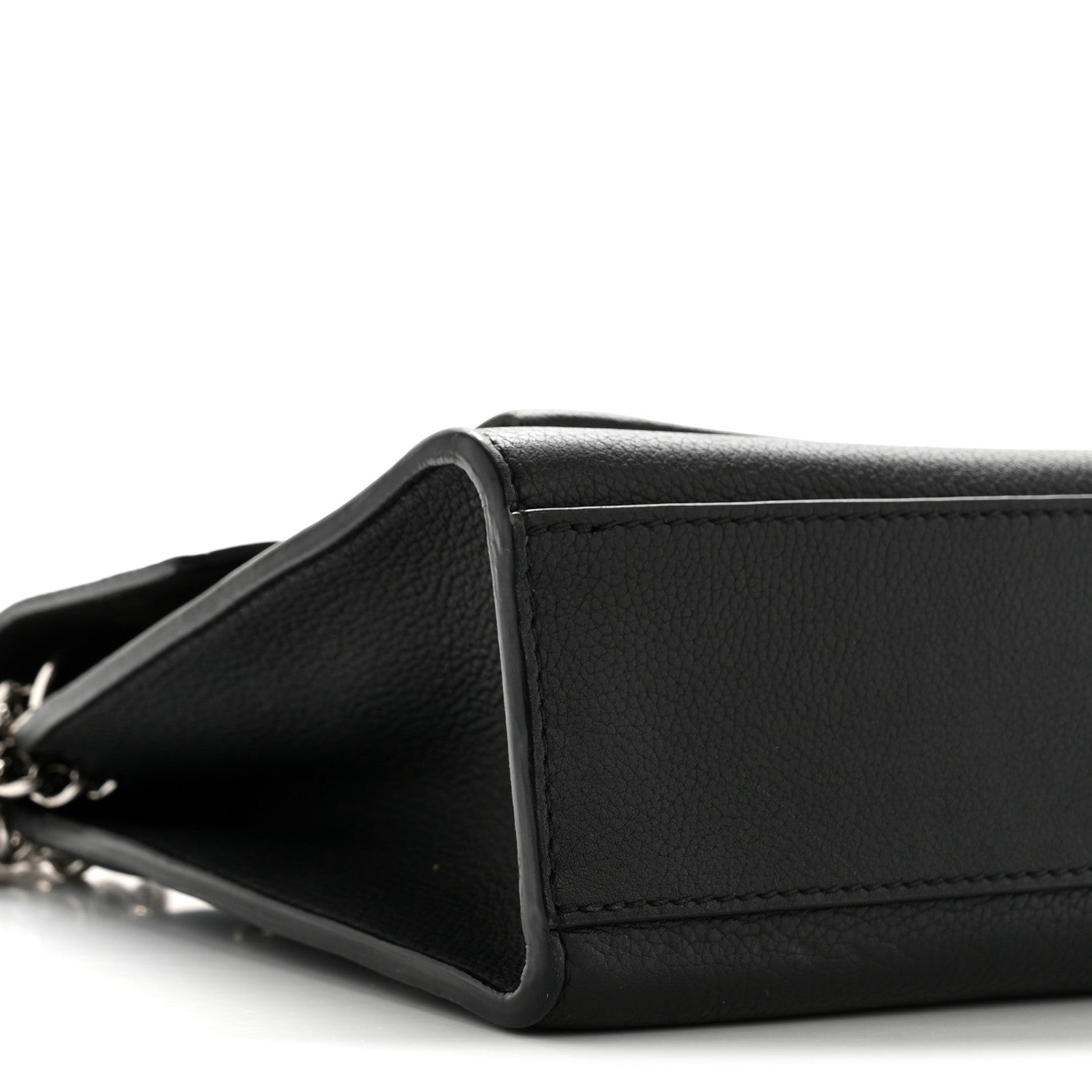 Soft Calfskin My Lockme Chain Bag BB Black