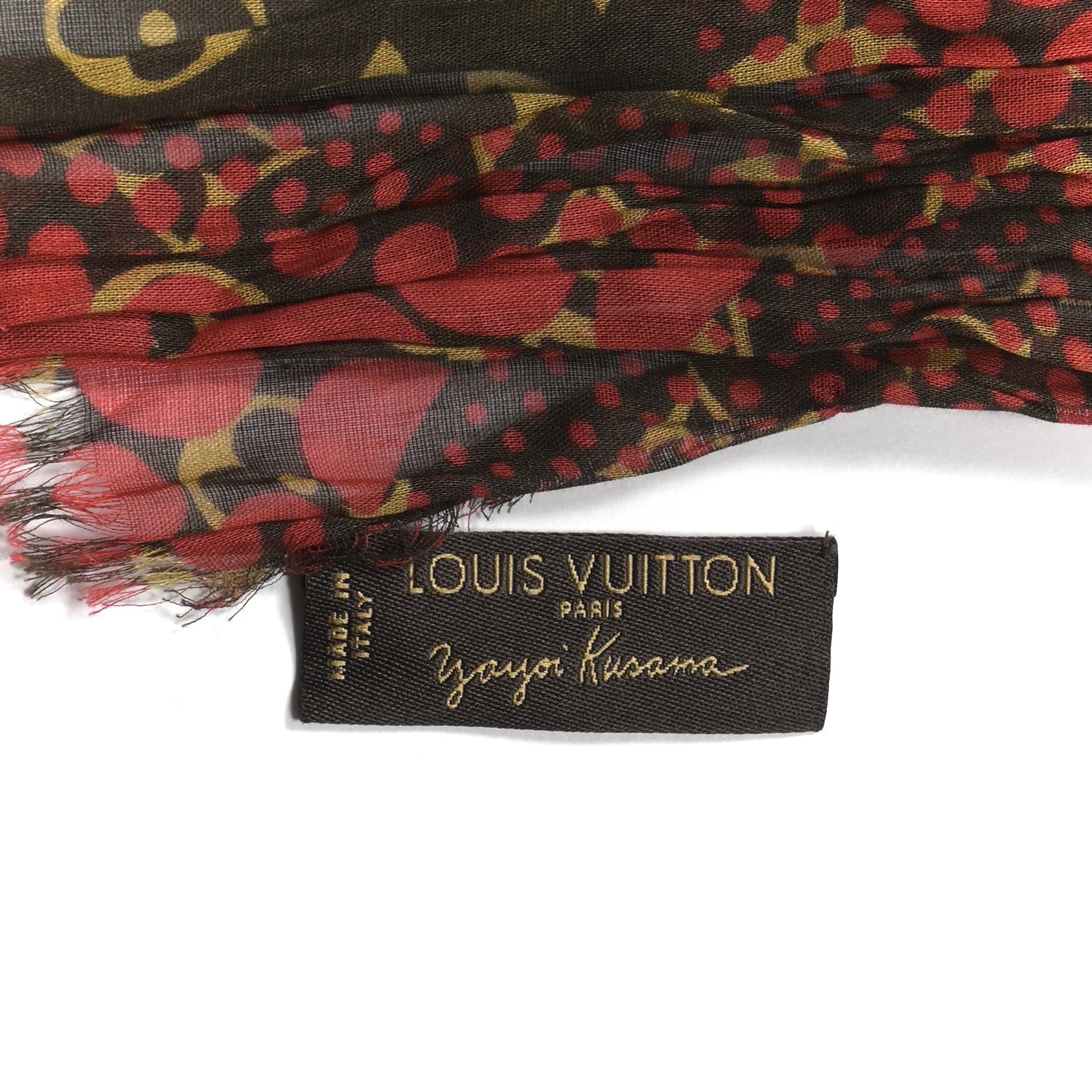 LV X YK Cotton Monogram Polkadot Stole
