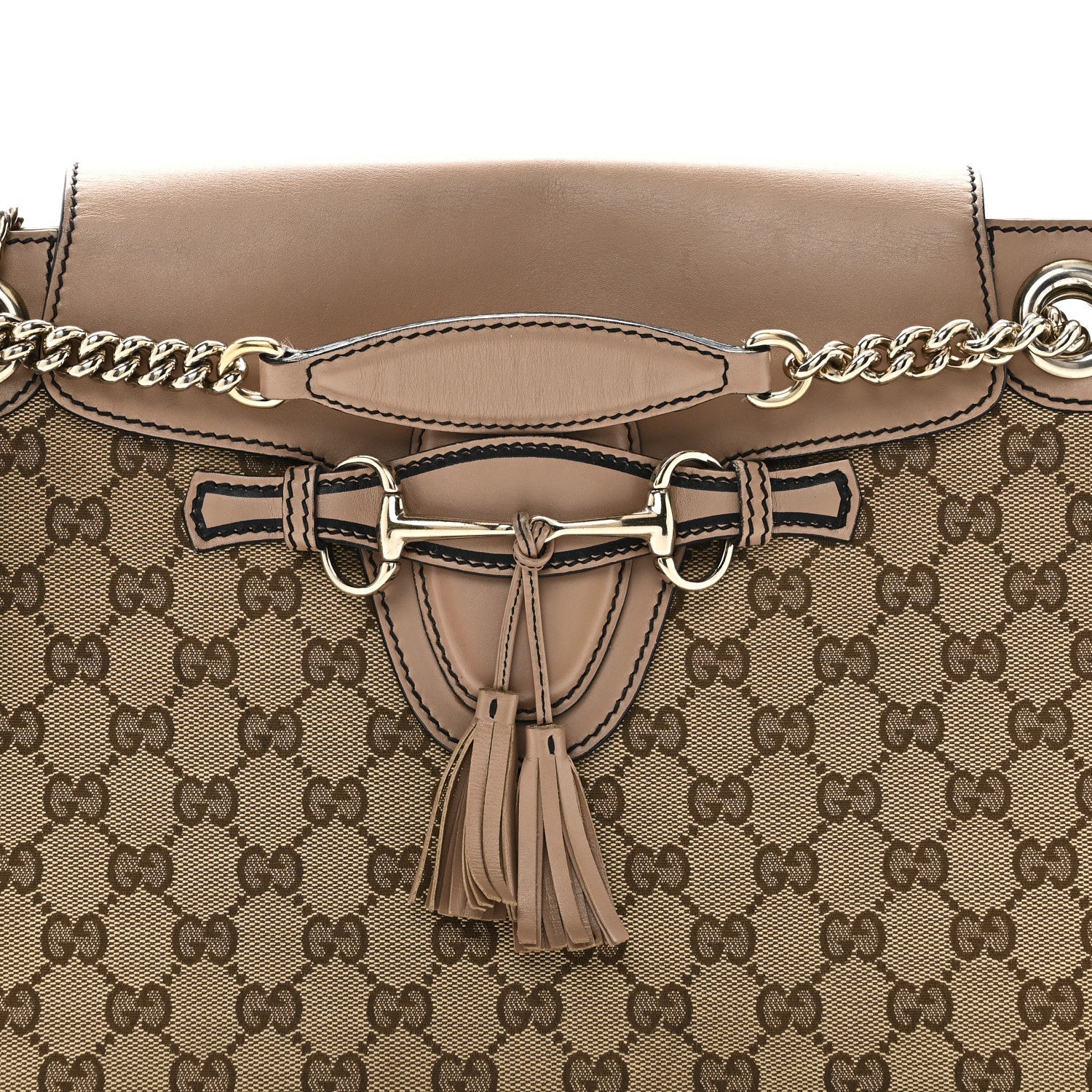 Monogram Large Emily Chain Shoulder Bag Light Pink