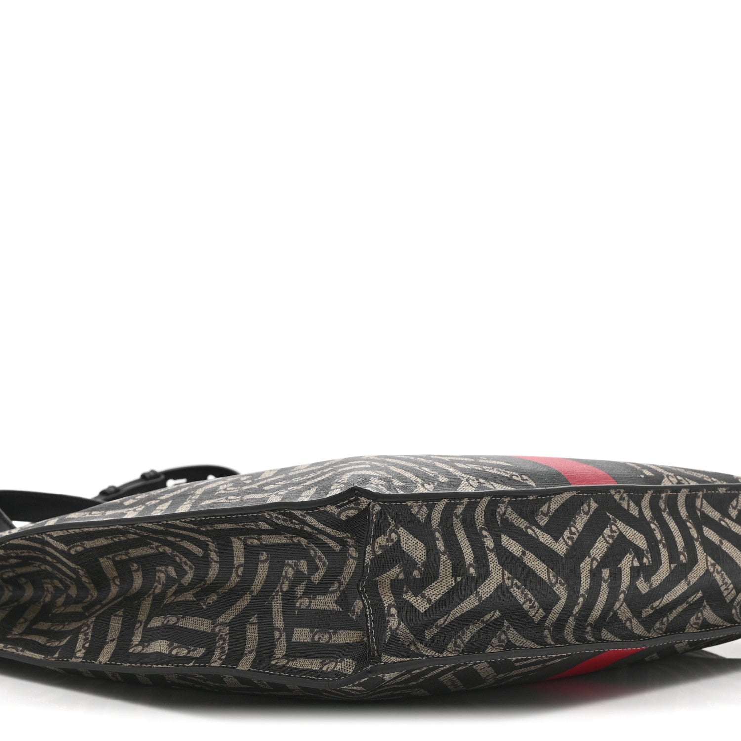 GG Supreme Monogram Caleido Web Vertical Tote Black